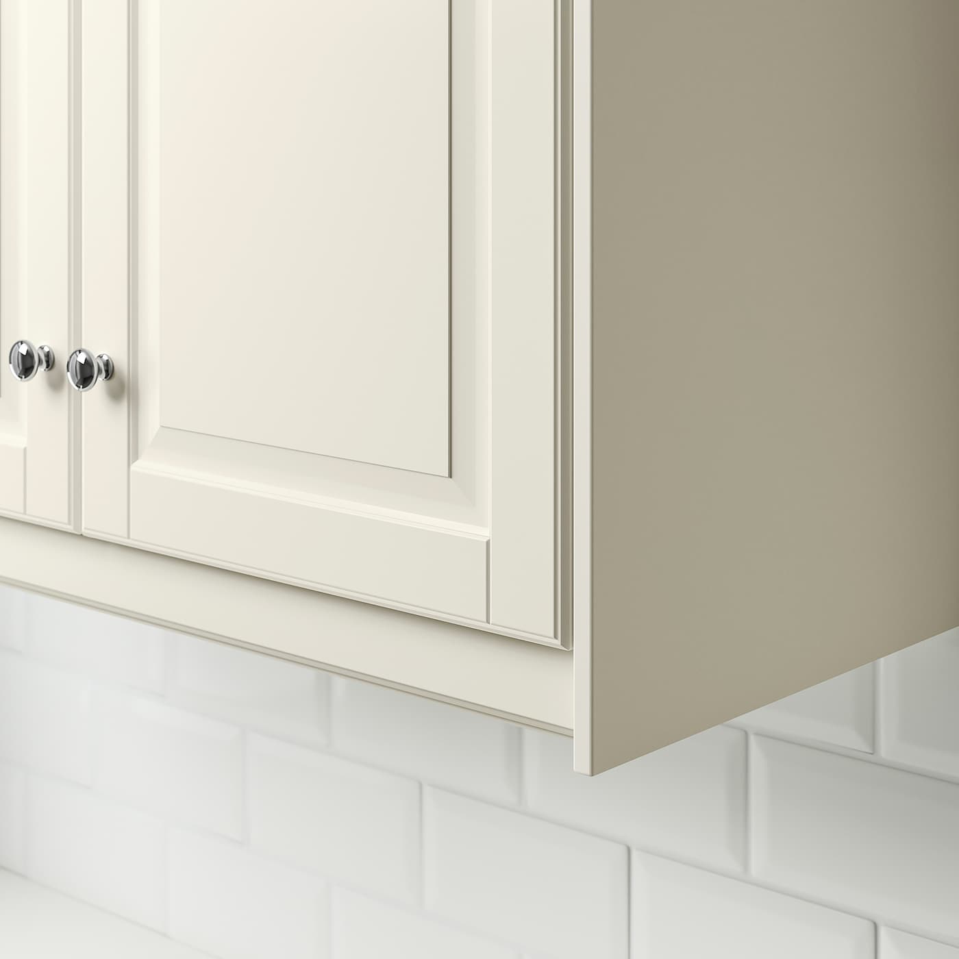 IKEA BODBYN Lista Sottopensile Profilata Bianco Sporco 221x6 Cm