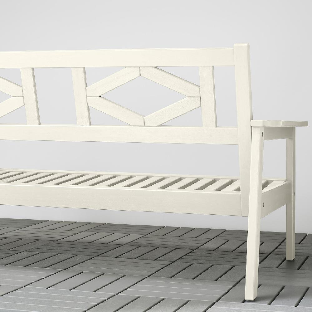 IKEA BONDHOLMEN Divano A 2 Posti Da Esterno Bianco/beige 139x81x73 Cm