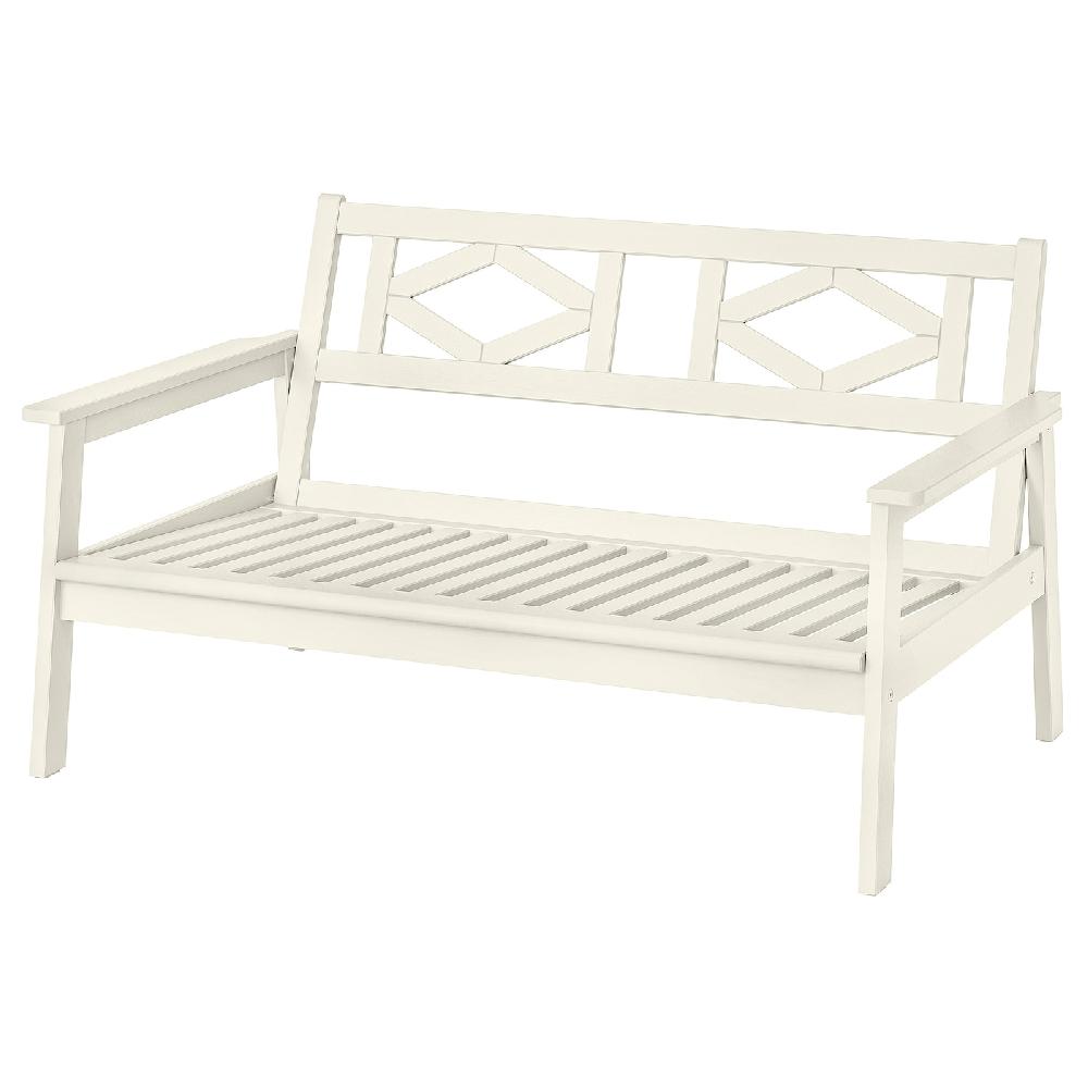IKEA BONDHOLMEN Divano A 2 Posti Da Esterno Bianco/beige 139x81x73 Cm