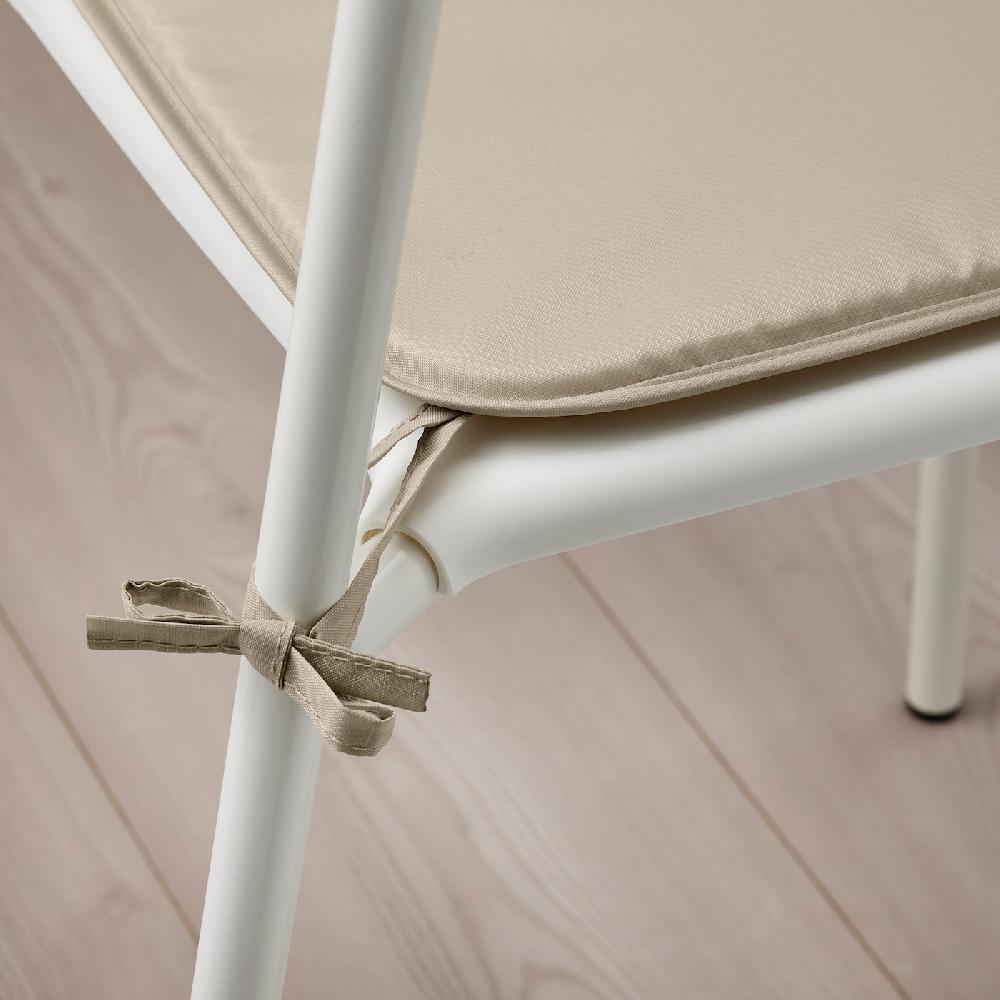 IKEA BRÄMÖN Cuscino Per Sedia Grigio-beige Da Interno/esterno 34x34x1.0 Cm