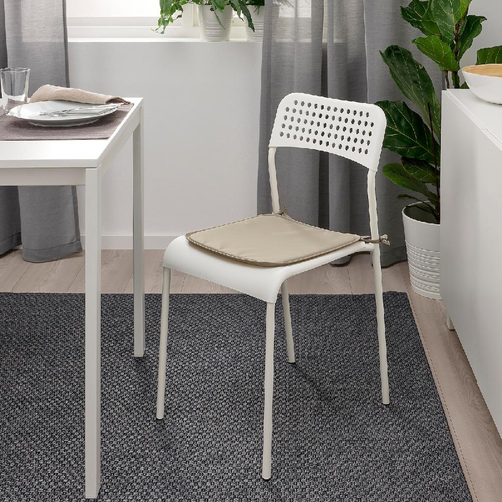 IKEA BRÄMÖN Cuscino Per Sedia Grigio-beige Da Interno/esterno 34x34x1.0 Cm