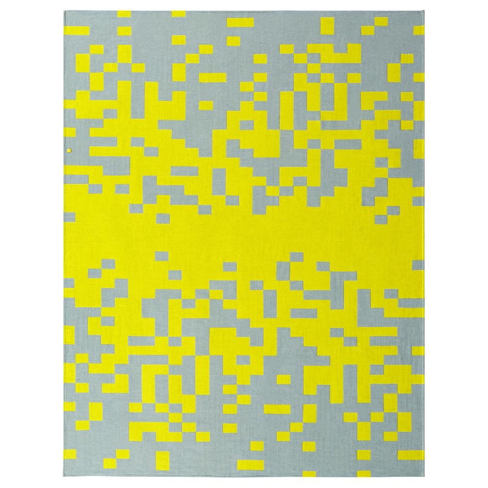 IKEA BRÄNNBOLL Plaid Blu Pallido/giallo Canarino 130x170 Cm