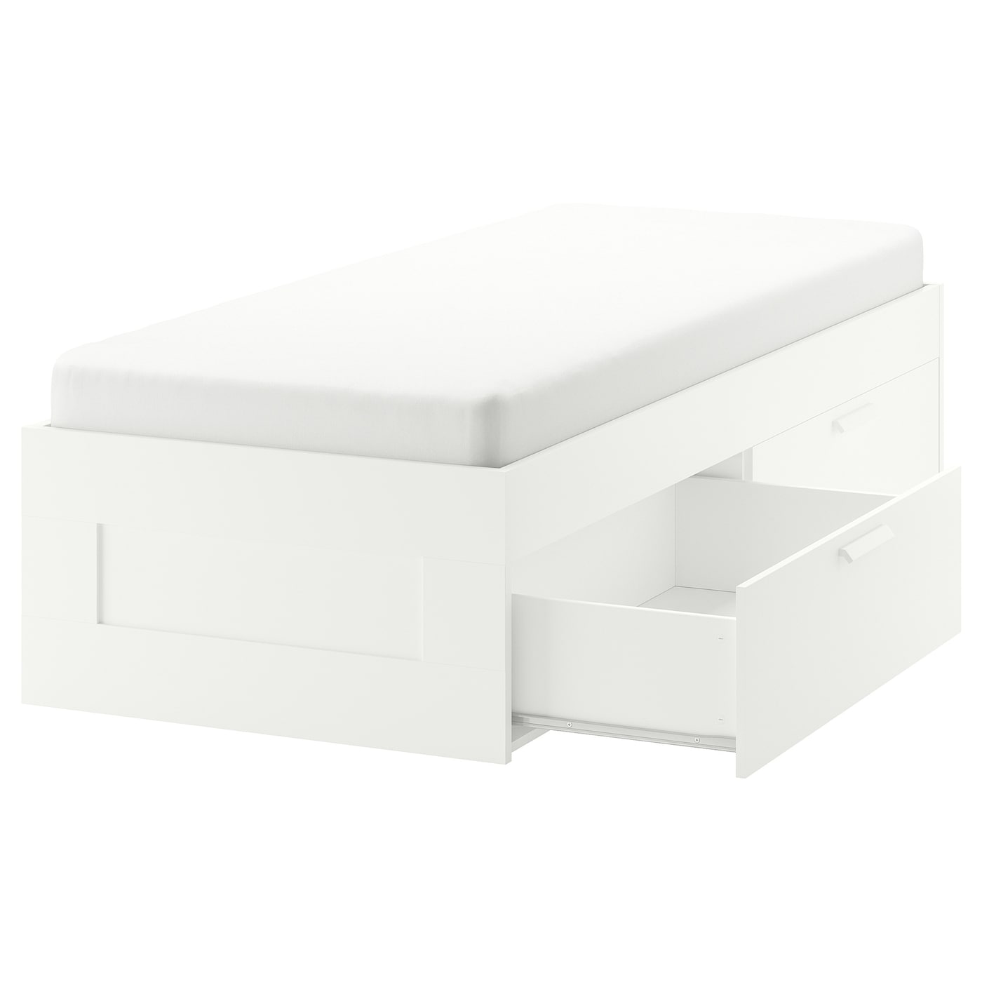 IKEA BRIMNES Struttura letto con cassetti bianco 90x200 cm