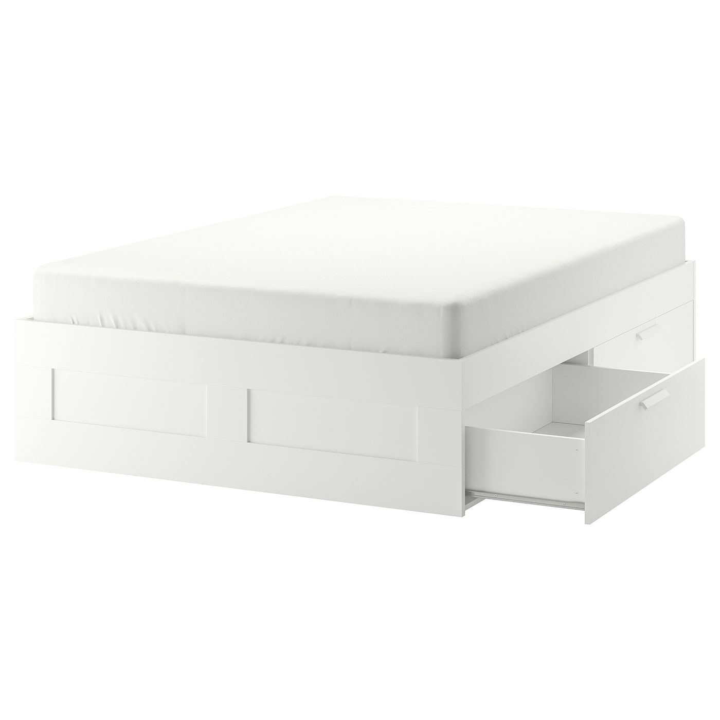 IKEA BRIMNES Struttura letto con cassetti bianco/Luröy 160x200 cm