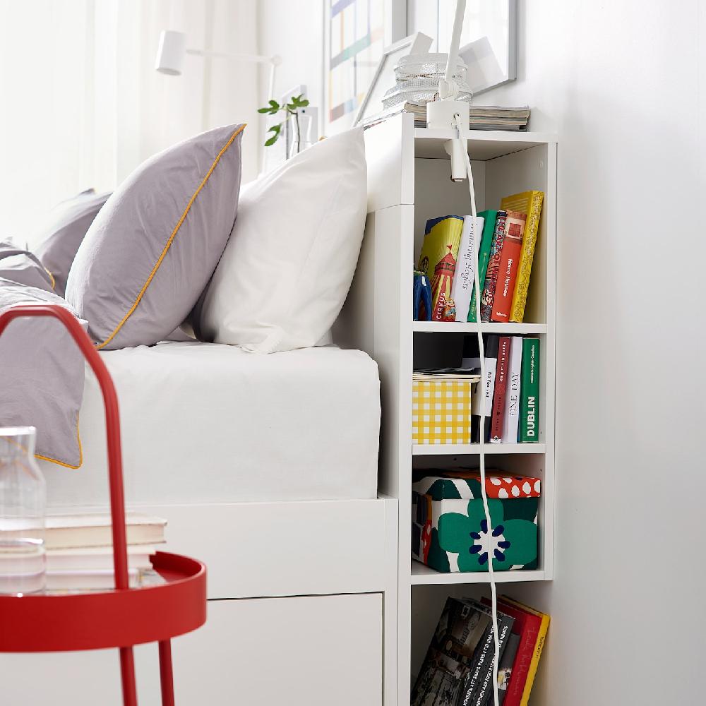 IKEA BRIMNES Testiera Con Vano Contenitore Bianco 160 Cm