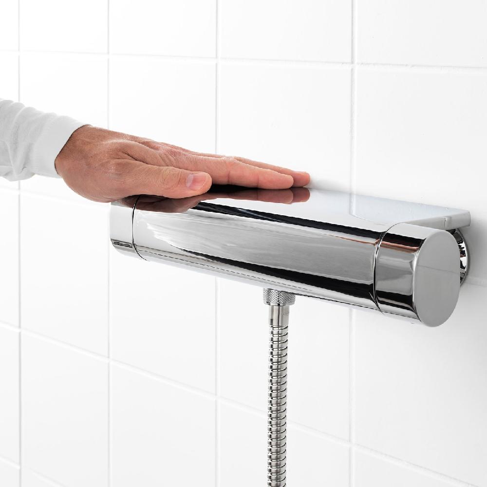 IKEA BROGRUND Miscelatore Termostatico Per Doccia Cromato 150 Mm
