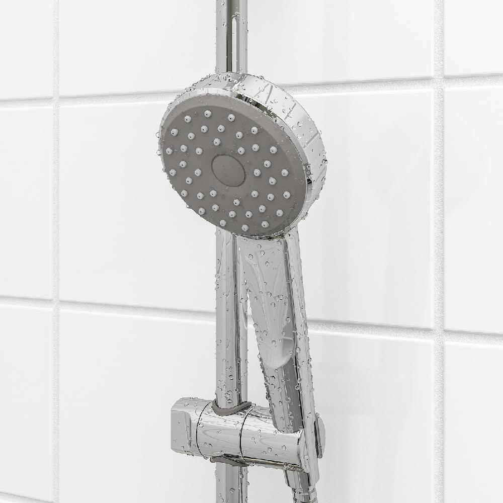 IKEA BROGRUND Set Doccetta/asta Per Saliscendi Cromato