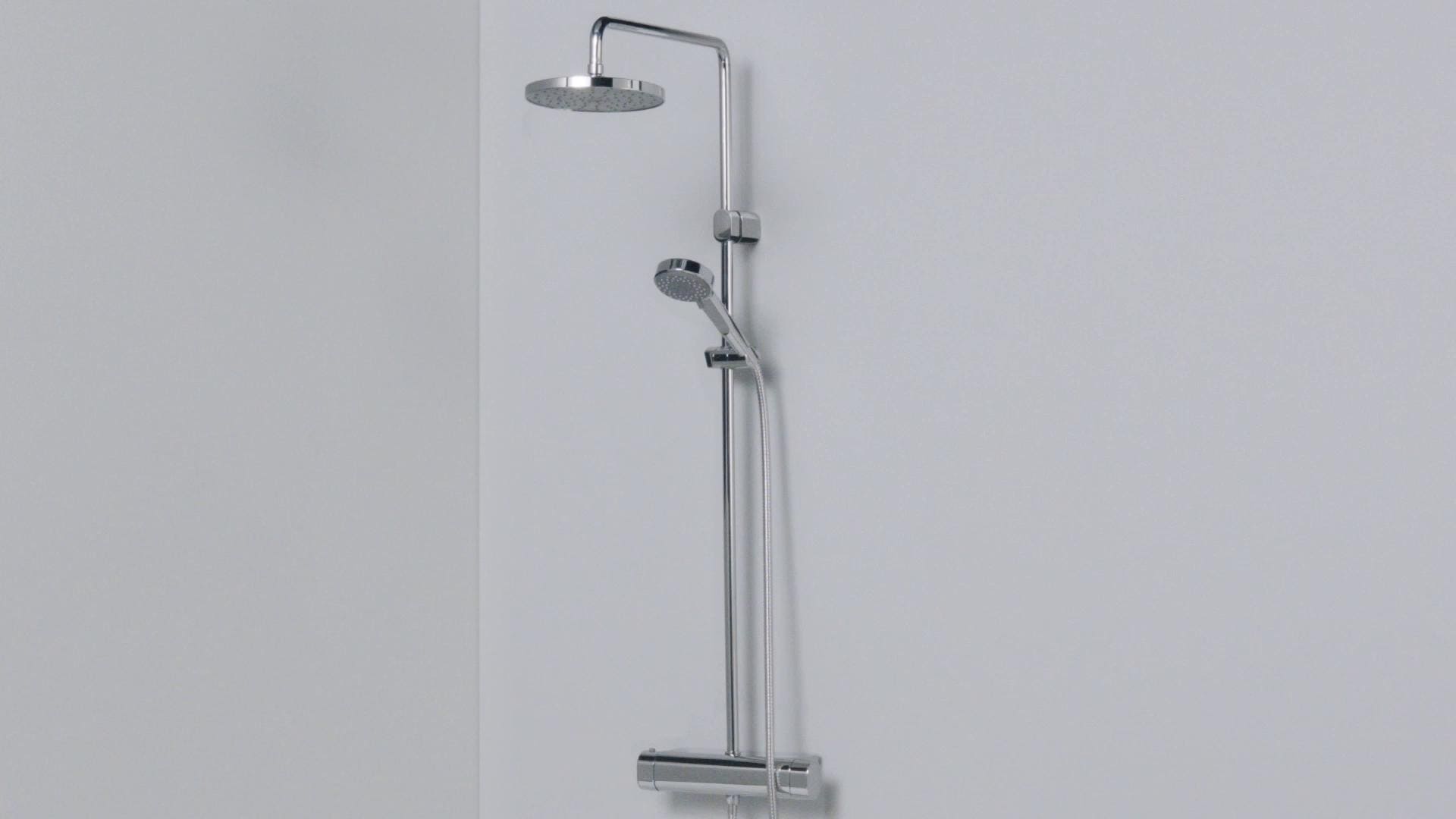 IKEA BROGRUND Set Doccia/miscelatore Termostatico Cromato