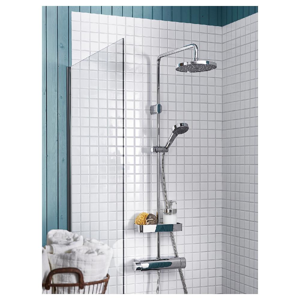 IKEA BROGRUND Set Doccia/miscelatore Termostatico Cromato