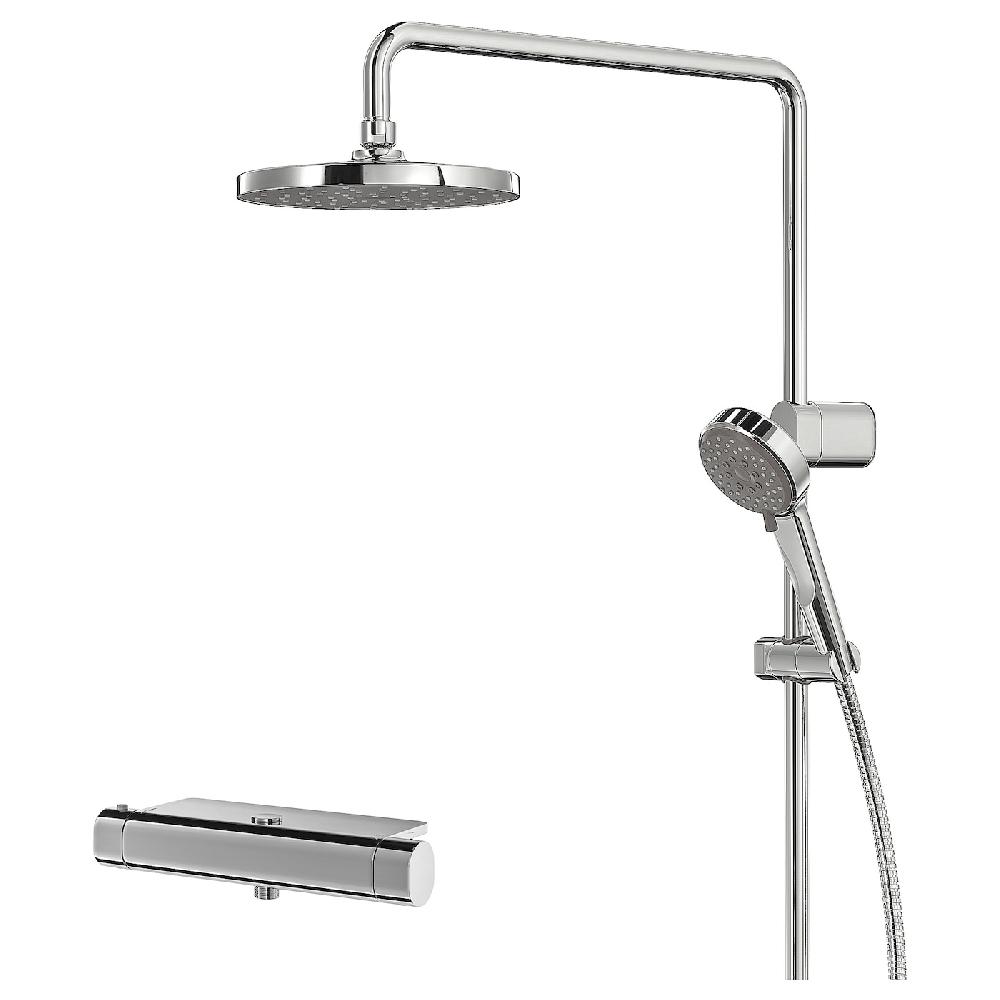IKEA BROGRUND Set doccia/miscelatore termostatico cromato