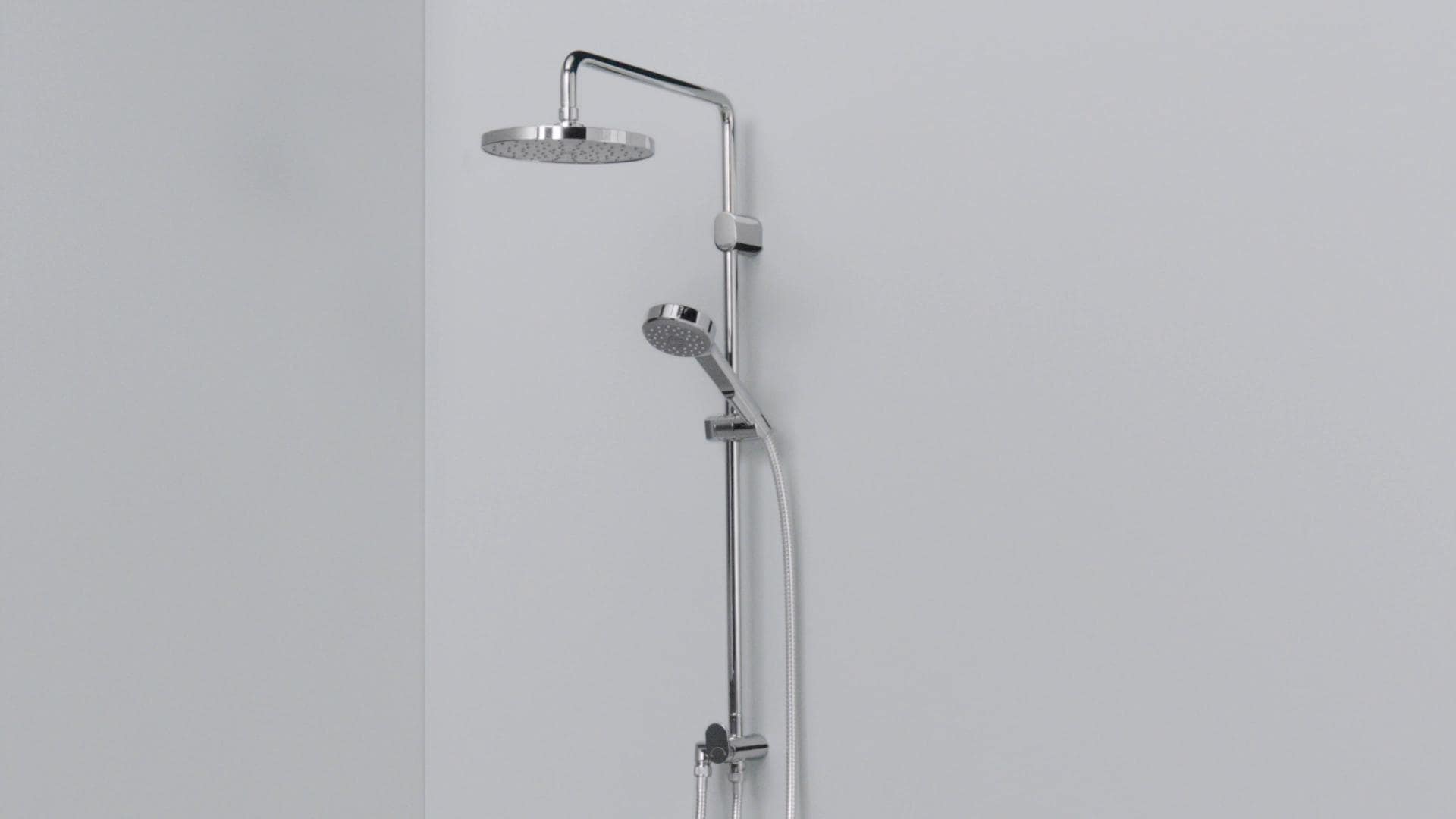 IKEA BROGRUND Set Doccia Soffione/doccetta/deviat Cromato