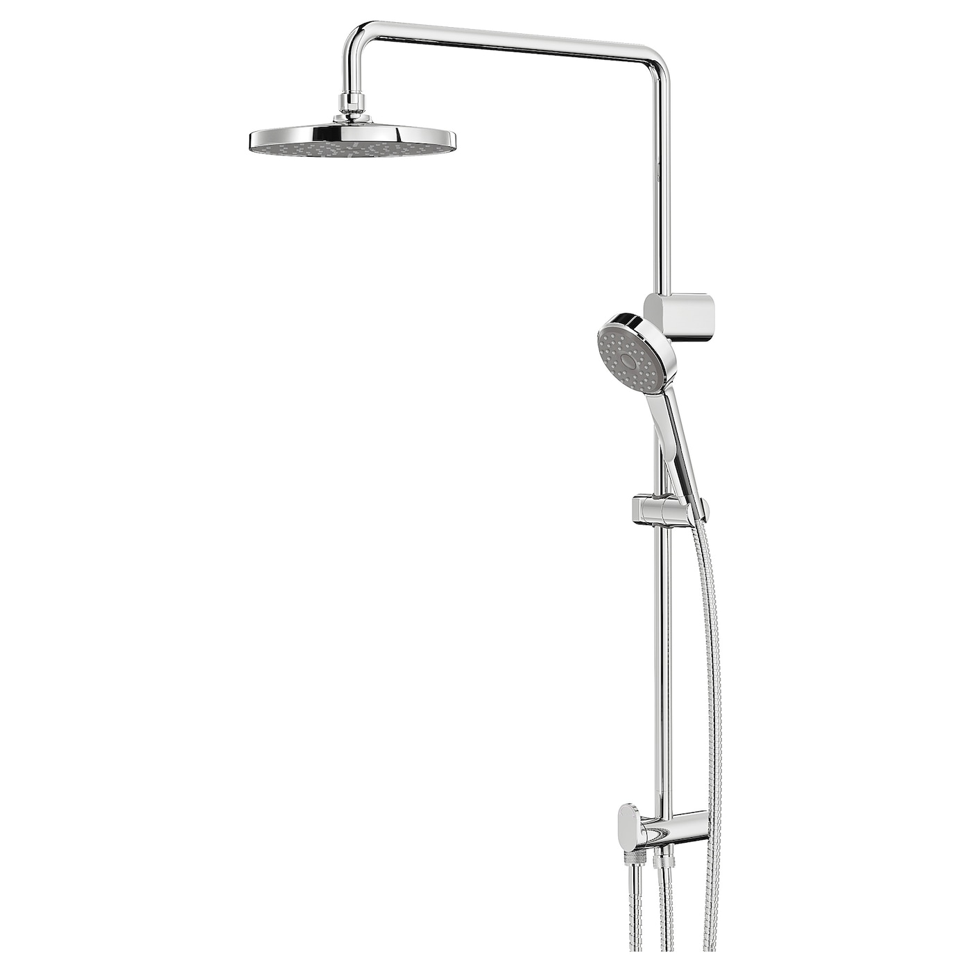 IKEA BROGRUND Set doccia soffione/doccetta/deviat cromato