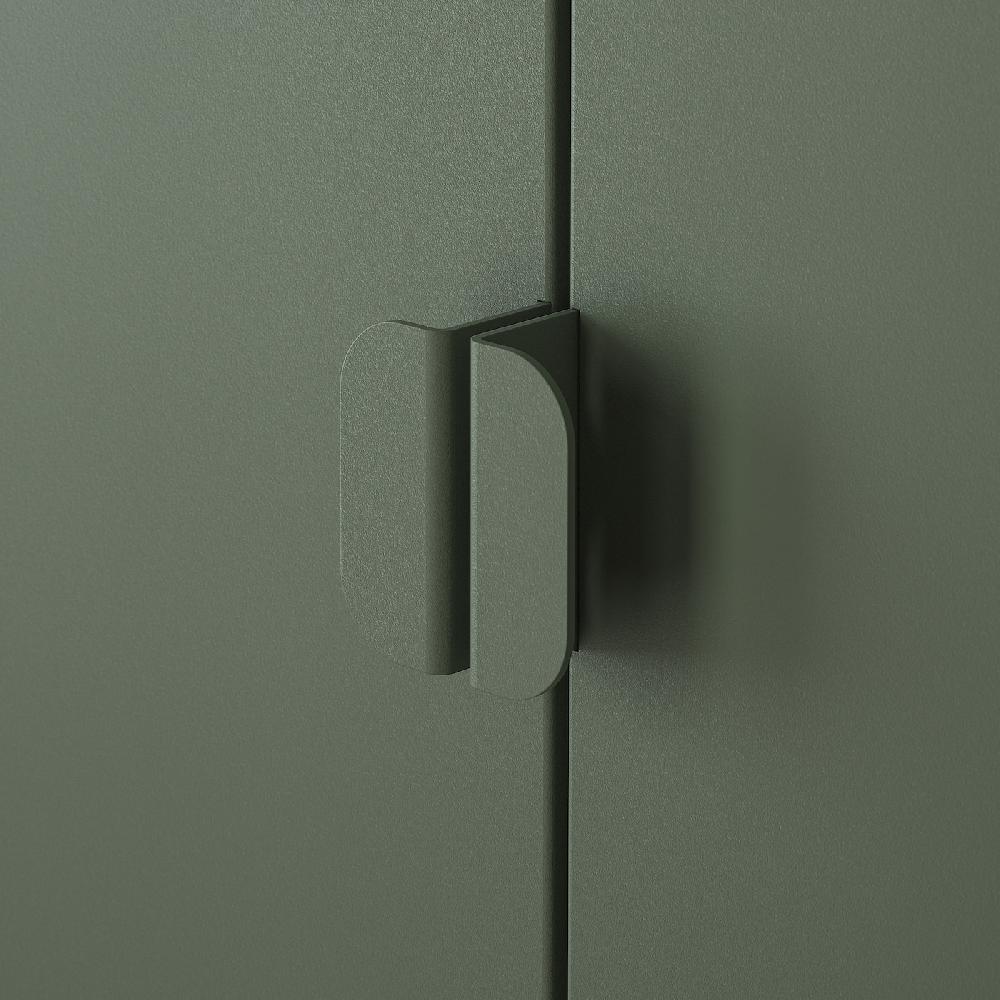 IKEA BROR Mobile Con 2 Ante Grigio-verde 76x40x66 Cm