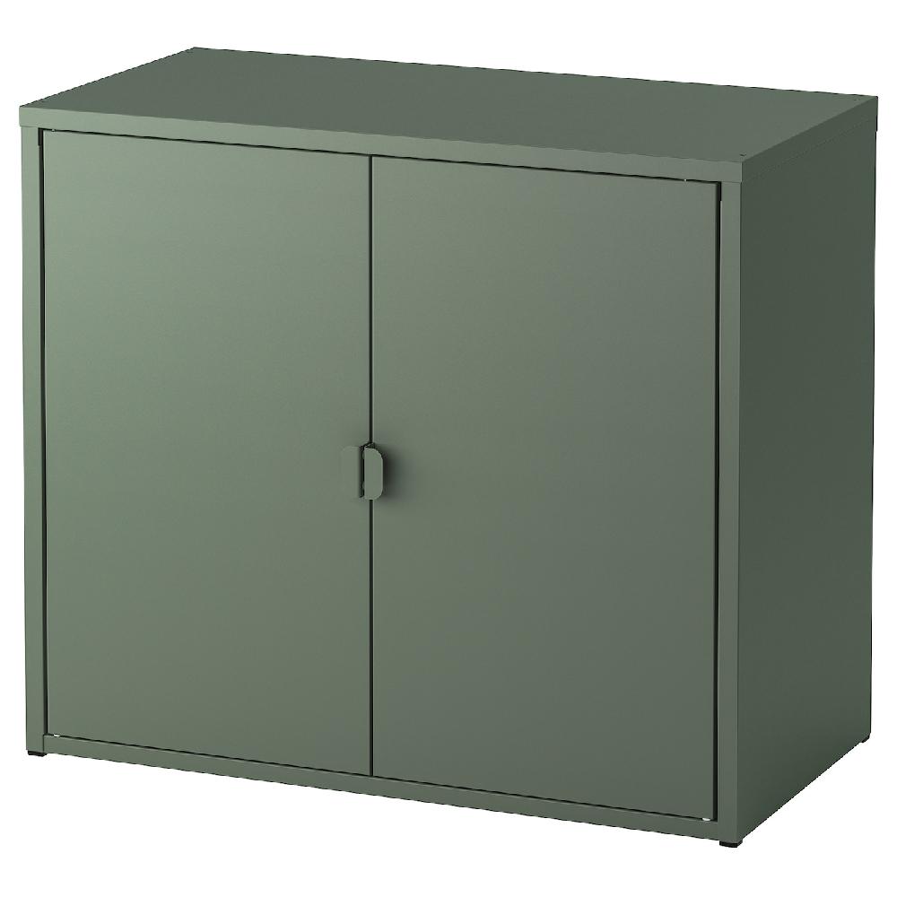 IKEA BROR Mobile con 2 ante grigio-verde 76x40x66 cm