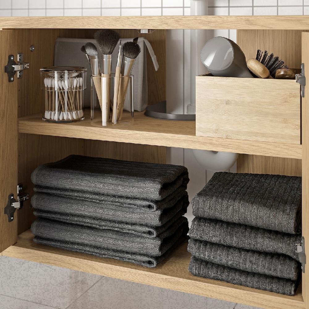 IKEA BYASJÖN Mobile Sottolavabo Con Ante Effetto Rovere 66x37x59 Cm
