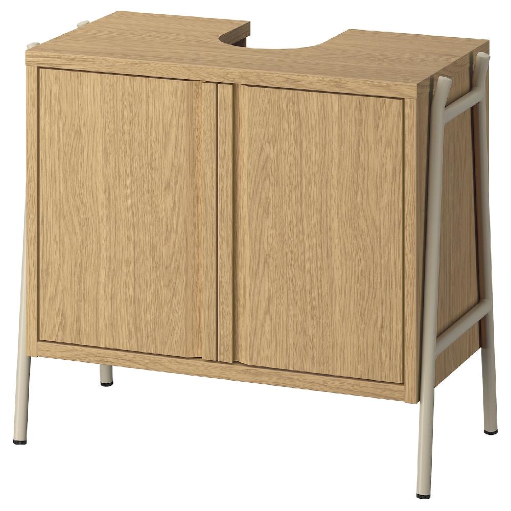 IKEA BYASJÖN Mobile sottolavabo con ante effetto rovere 66x37x59 cm