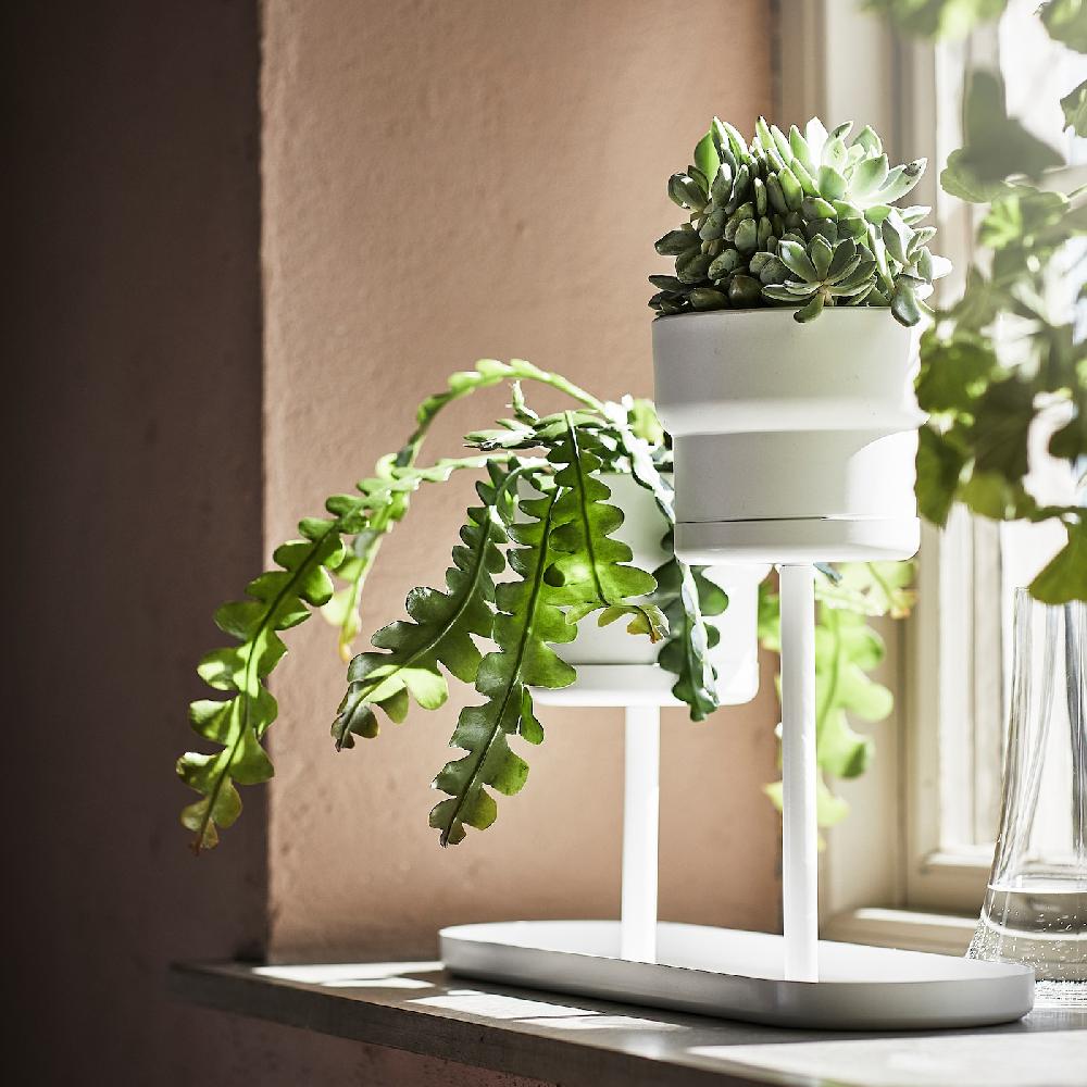 IKEA CHILISTRÅN Piedistallo Per Piante Bianco 24 Cm