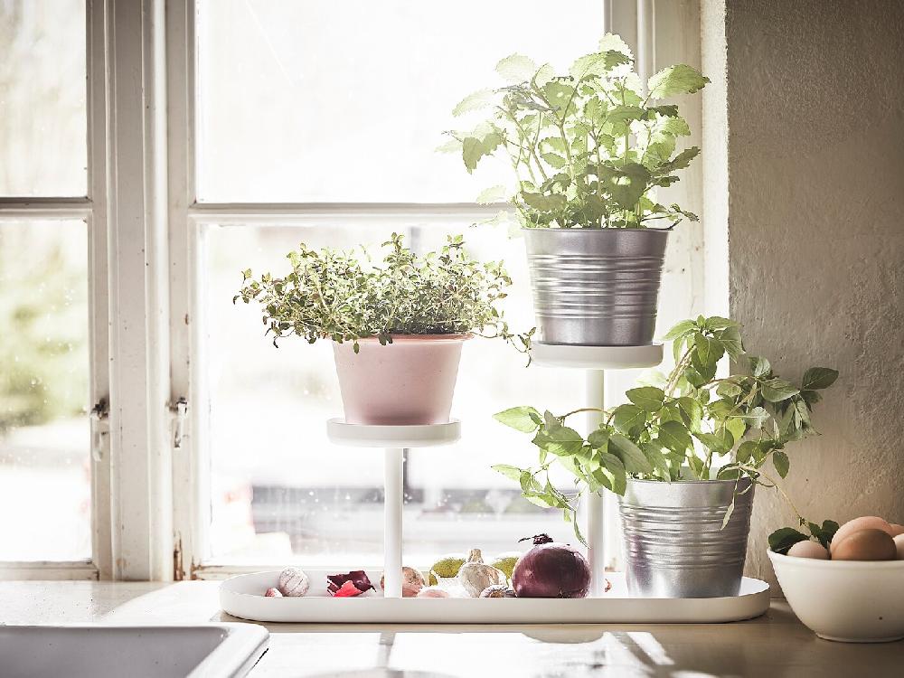 IKEA CHILISTRÅN Piedistallo Per Piante Bianco 24 Cm