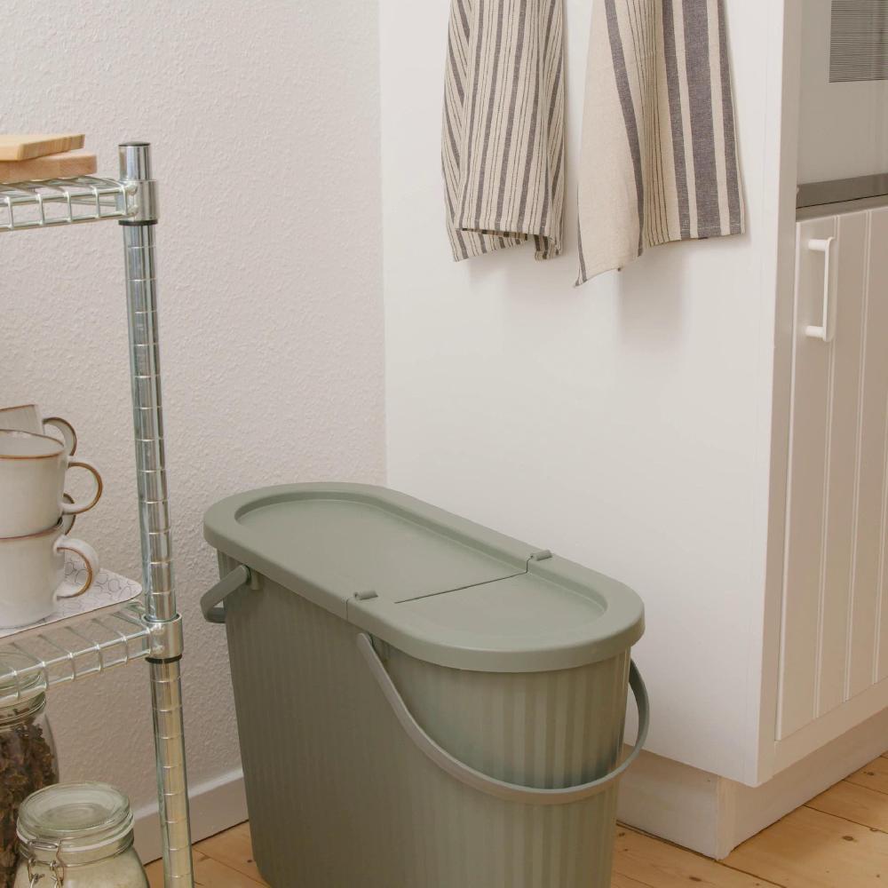 IKEA DAMMÄNG Secchio Con Coperchio Grigio-beige 26 L