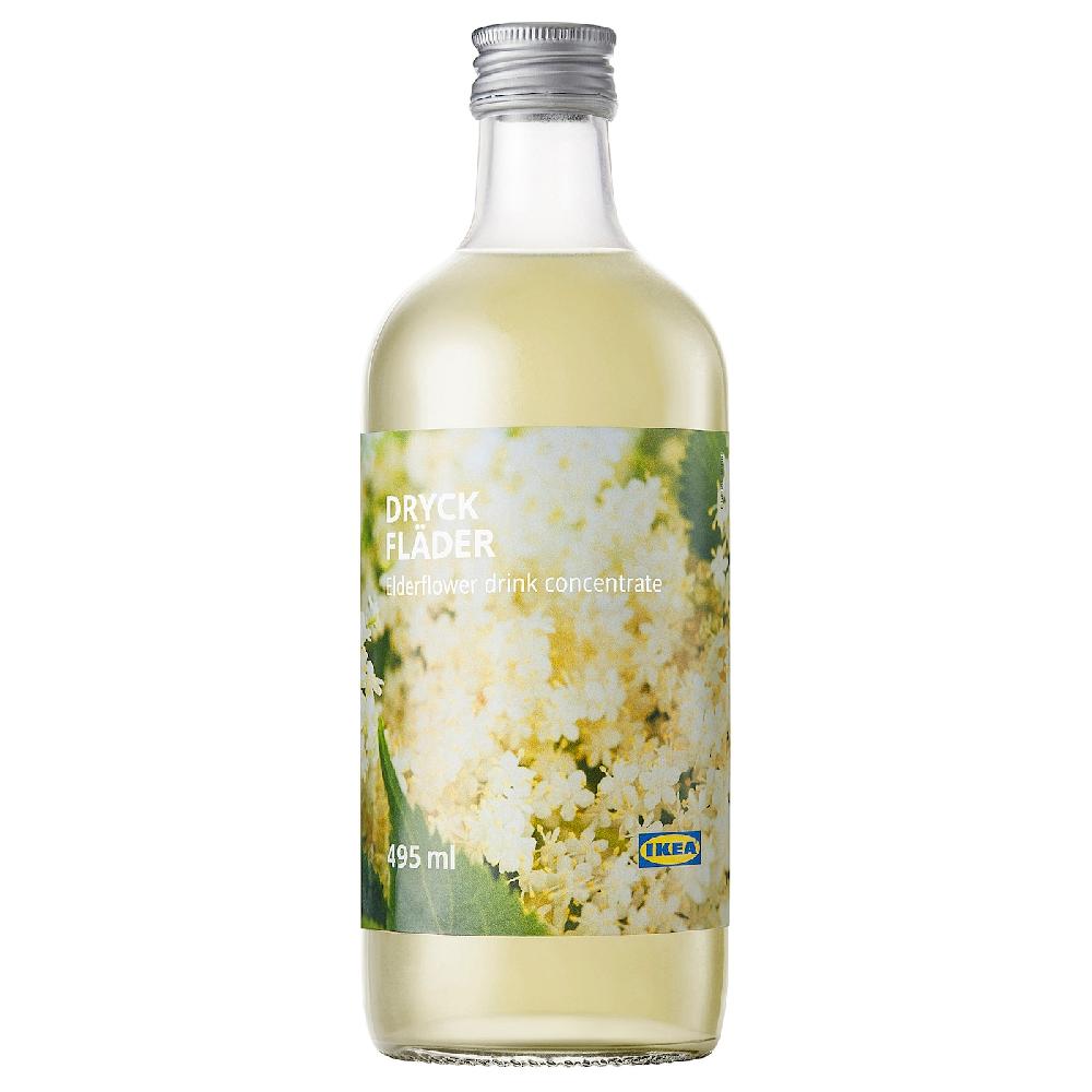 IKEA DRYCK FLÄDER Sciroppo ai fiori di sambuco 495 ml