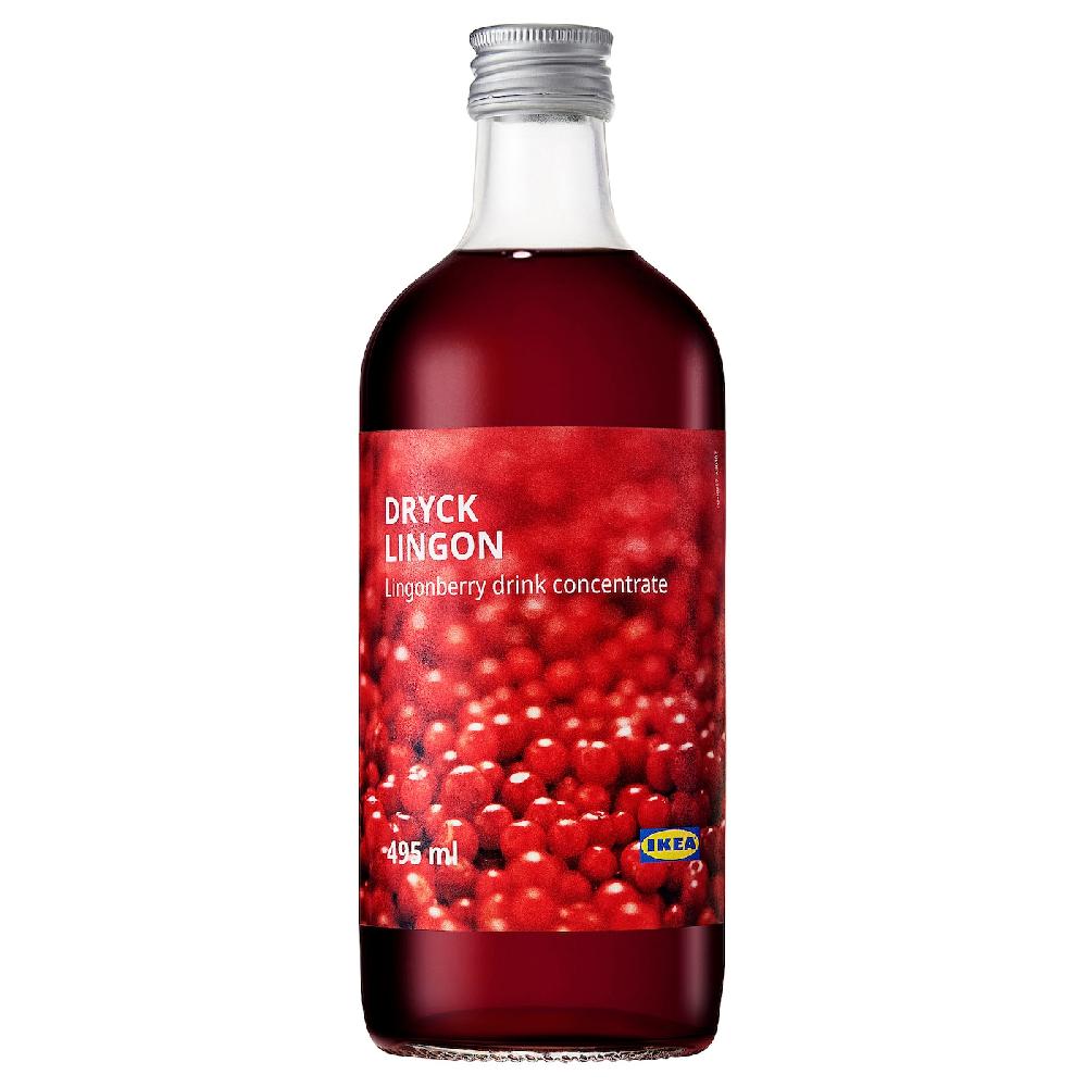 IKEA DRYCK LINGON Sciroppo di mirtilli rossi 495 ml