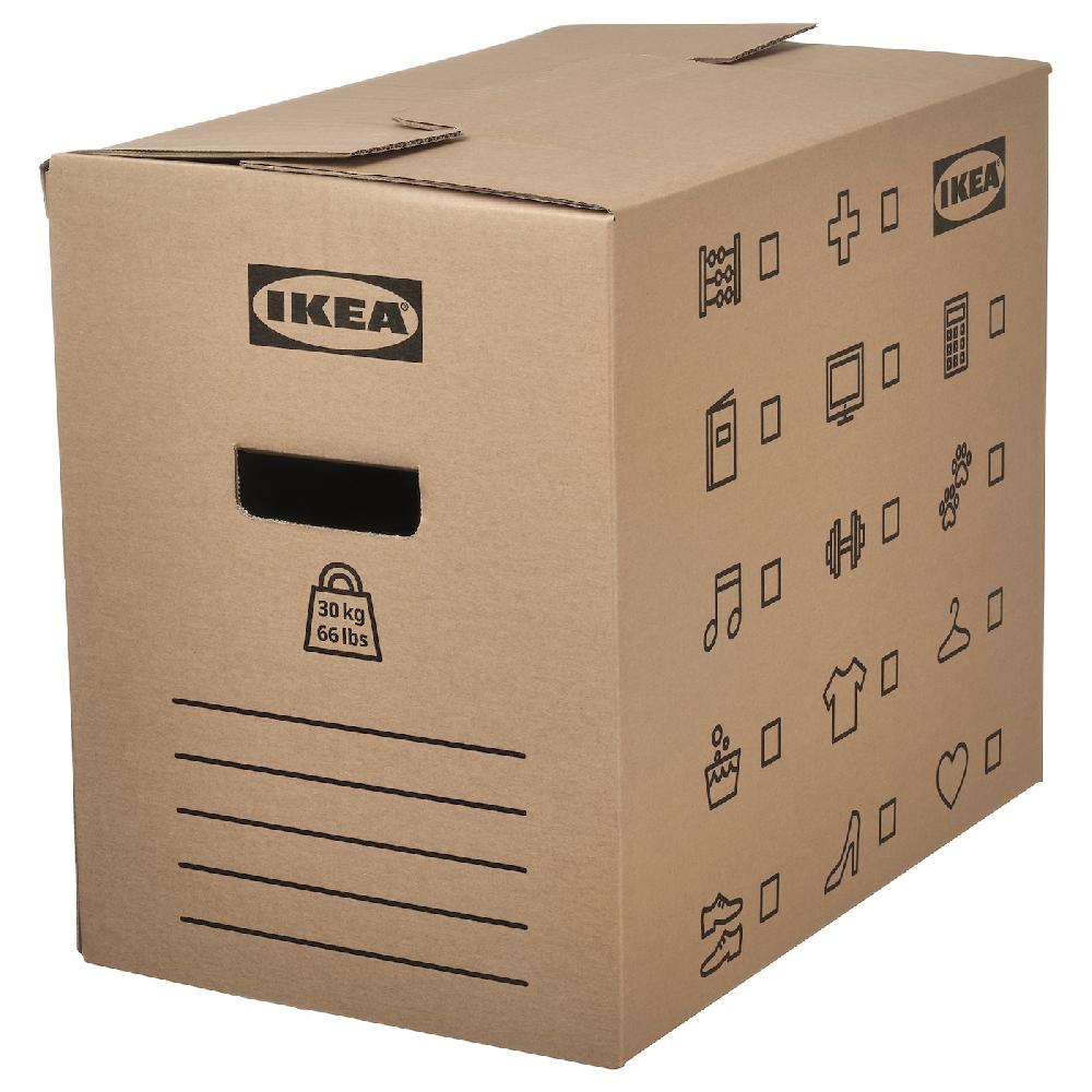 IKEA DUNDERGUBBE Cartone per trasloco marrone 50x31x40 cm