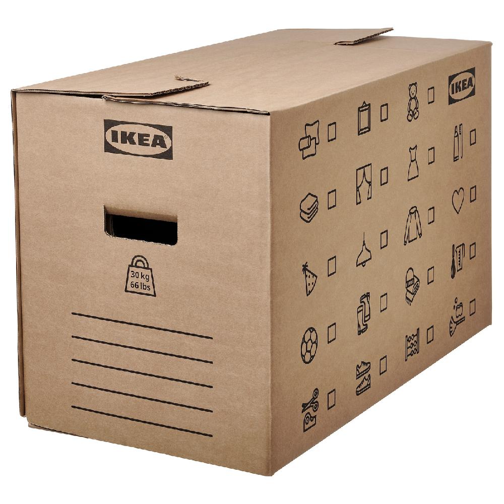 IKEA DUNDERGUBBE Cartone per trasloco marrone 64x34x40 cm/80 l