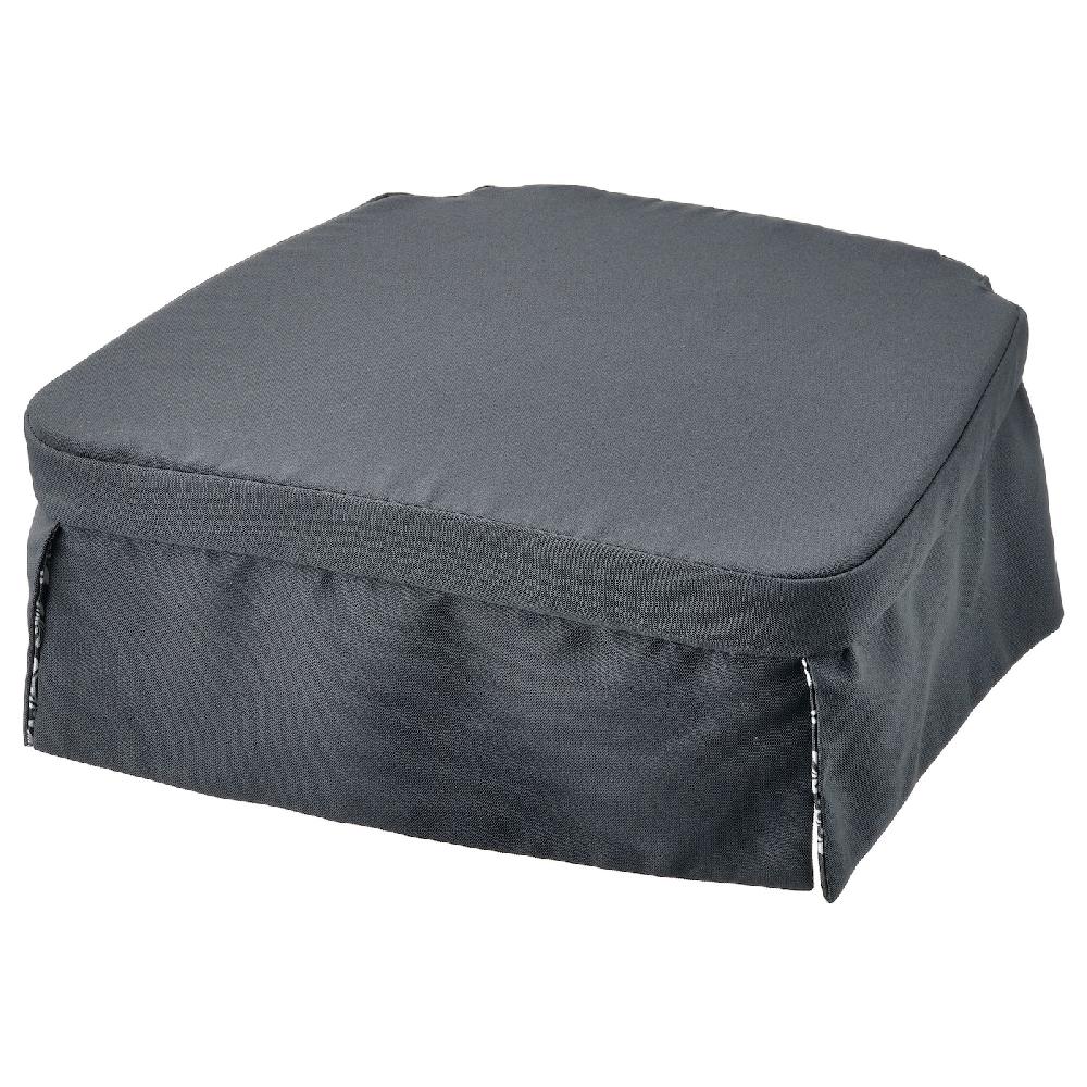 IKEA DVÄRGDUNÖRT Cuscino Per Sedia Grigio/bianco 42/35x42x4 Cm