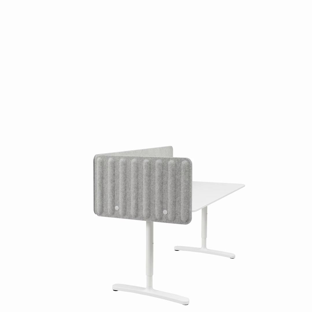 IKEA EILIF Schermo Divisorio Per Scrivania Grigio 120x48 Cm