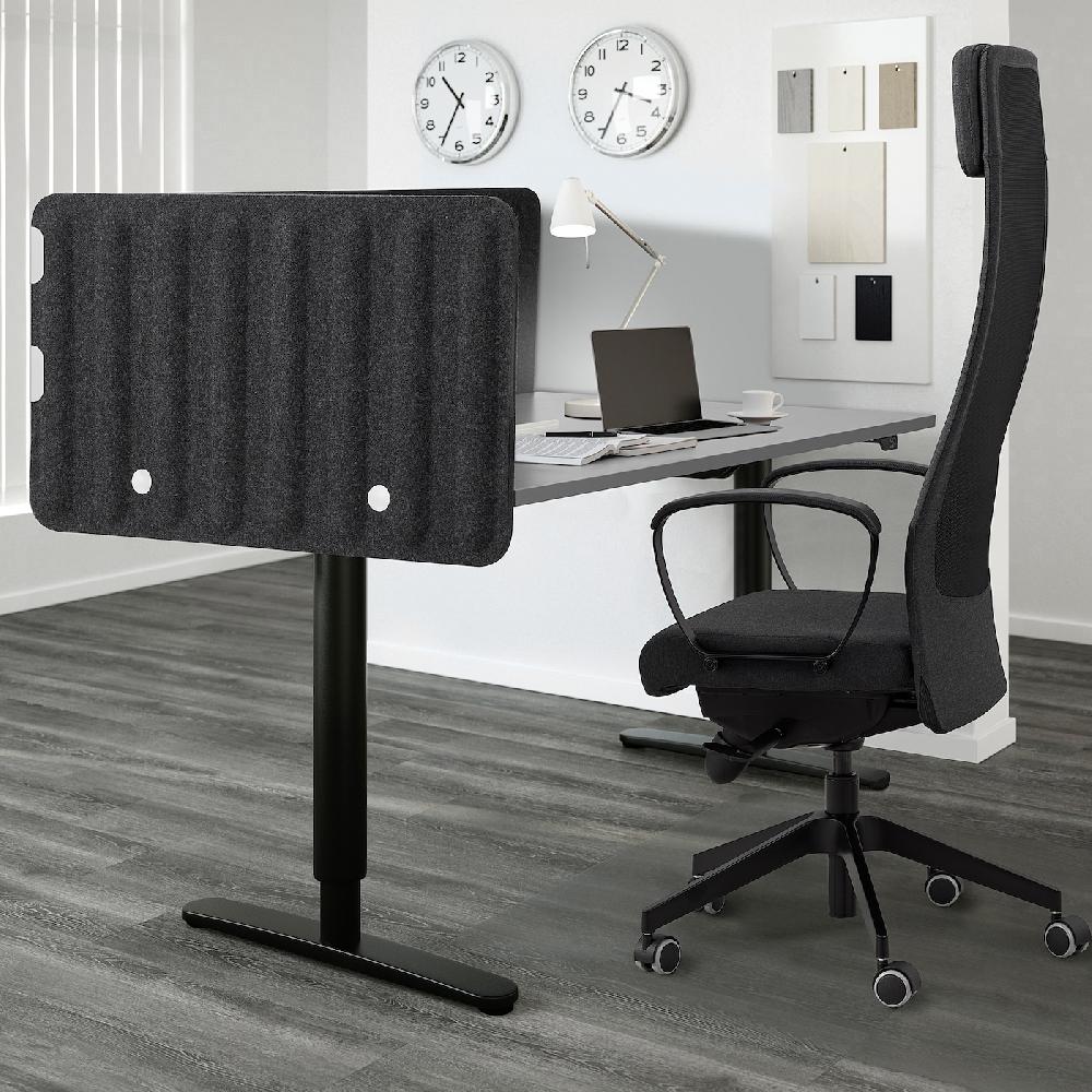 IKEA EILIF Schermo Divisorio Per Scrivania Grigio Scuro 140x48 Cm
