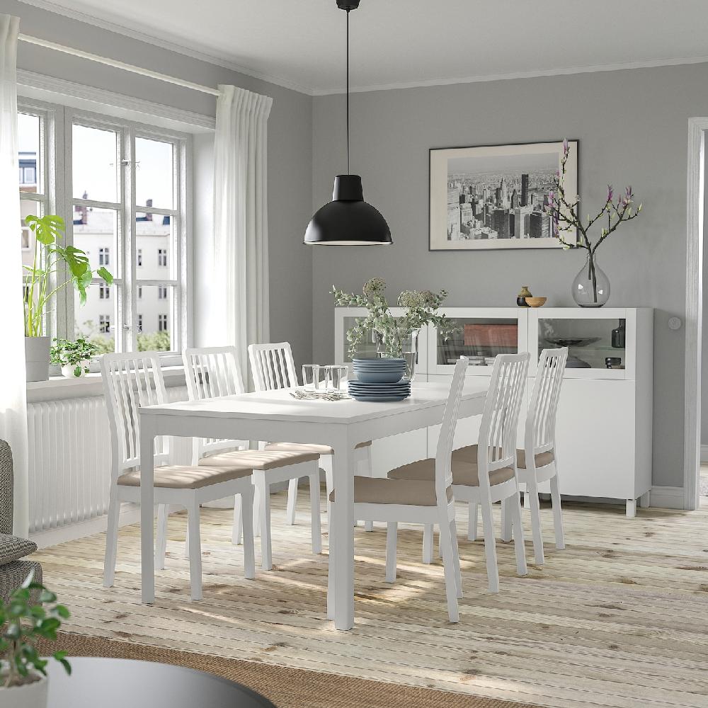 IKEA EKEDALEN Tavolo Allungabile Bianco 180/240x90 Cm