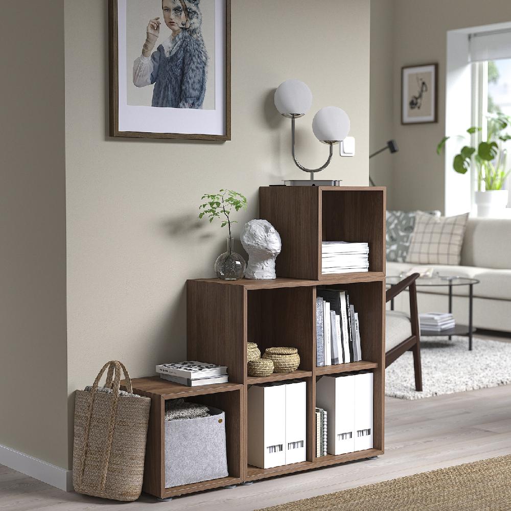 IKEA EKET Combinazione Di Mobili Con Piedini Effetto Noce 105x35x107 Cm