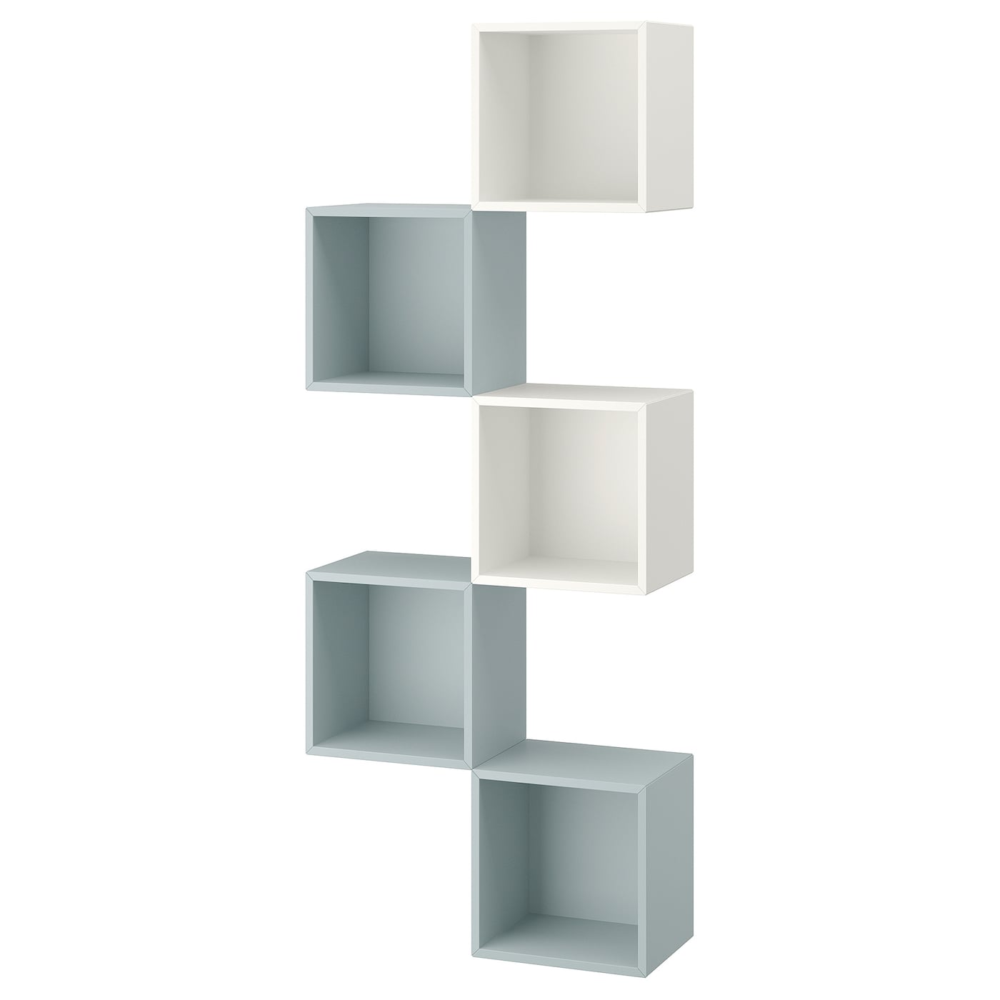 IKEA EKET Combinazione di mobili da parete bianco/grigio-azzurro