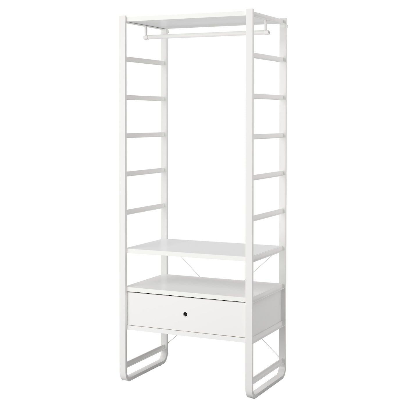 IKEA ELVARLI Combinazione di guardaroba bianco 84x55x216 cm