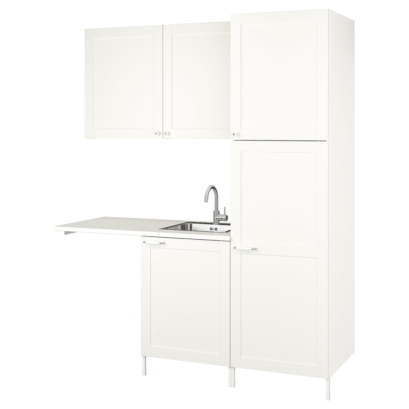 IKEA ENHET Lavanderia bianco/bianco cornice 183x63.5x222.5 cm