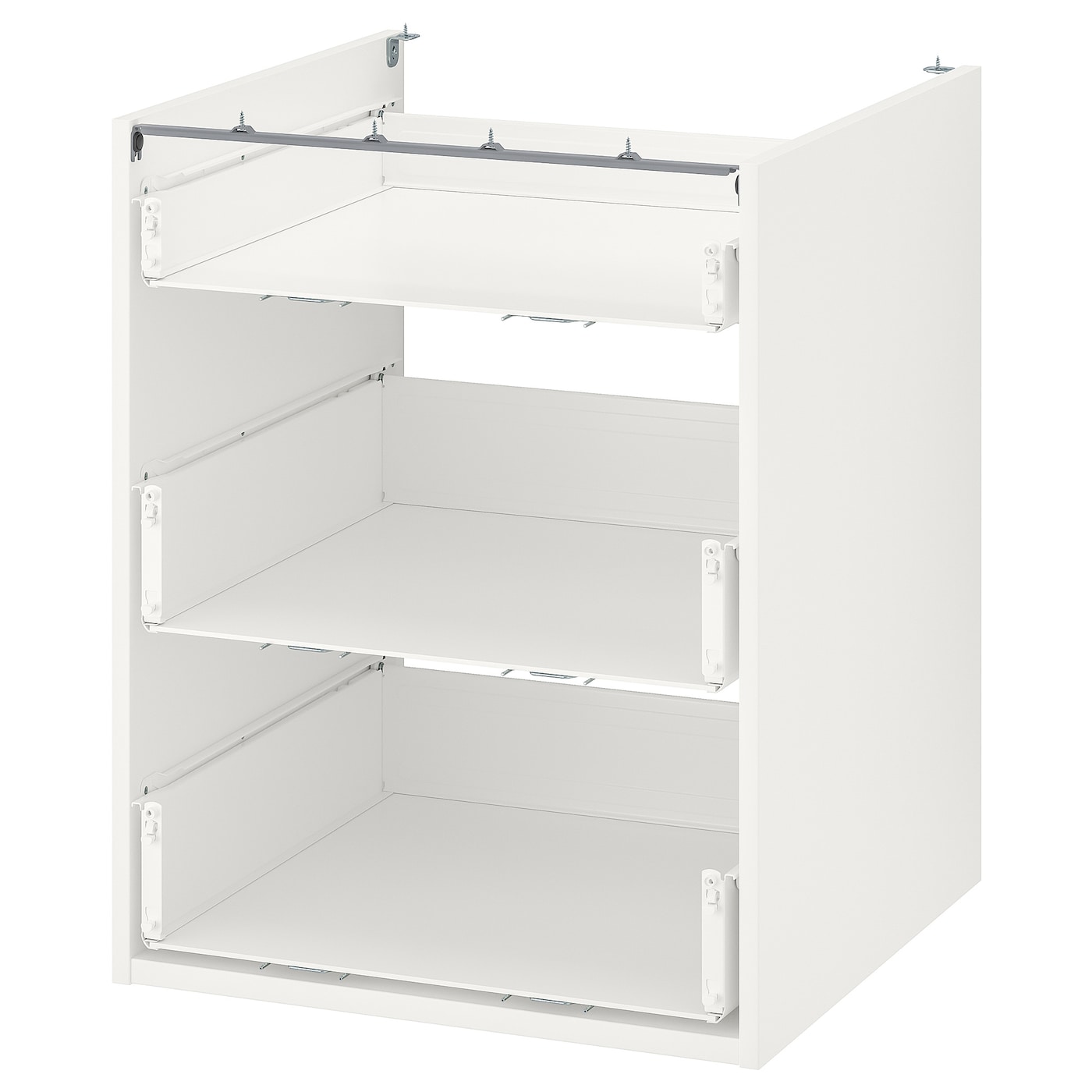 IKEA ENHET Mobile Base Con 3 Cassetti Bianco 60x60x75 Cm