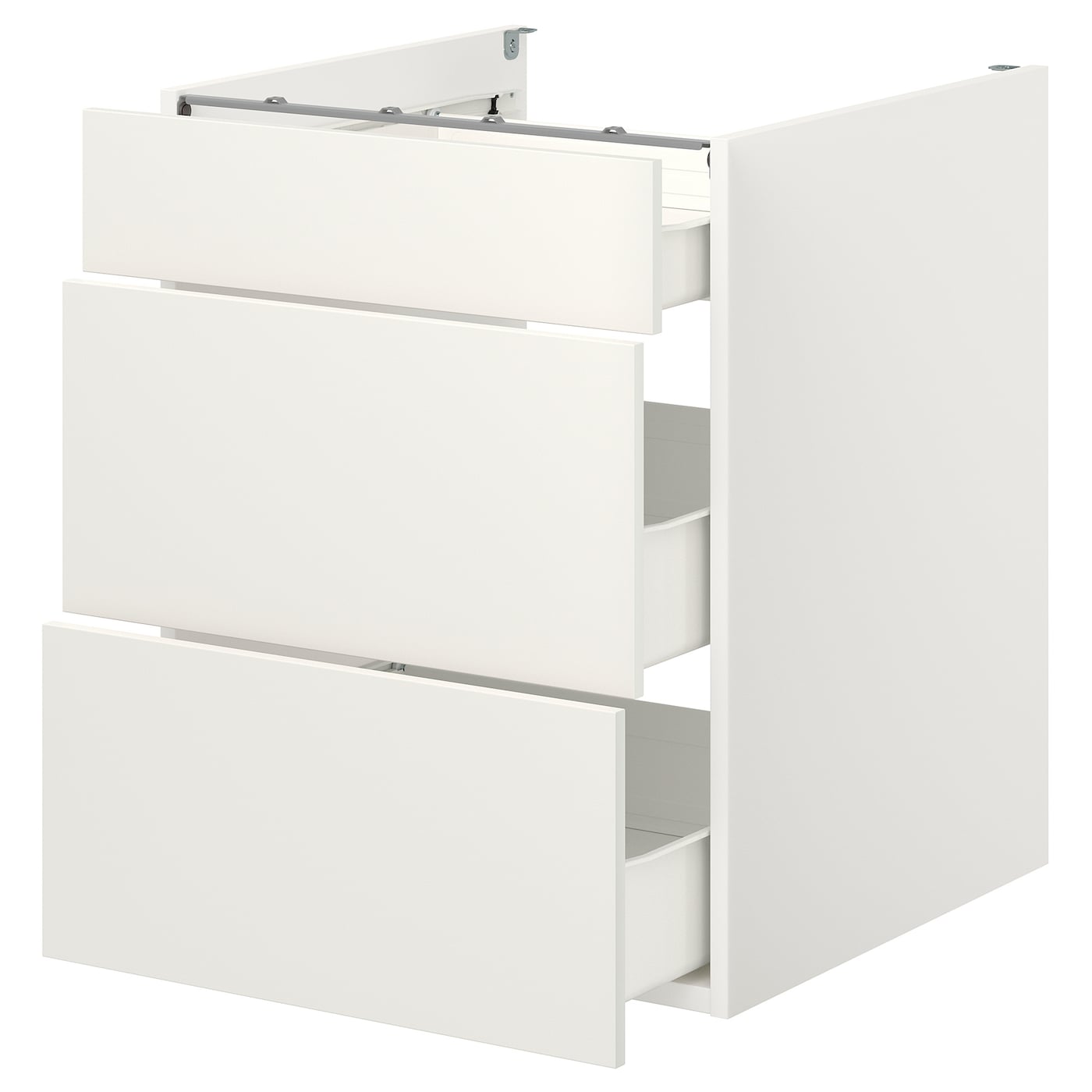 IKEA ENHET Mobile Base Con 3 Cassetti Bianco 60x62x75 Cm