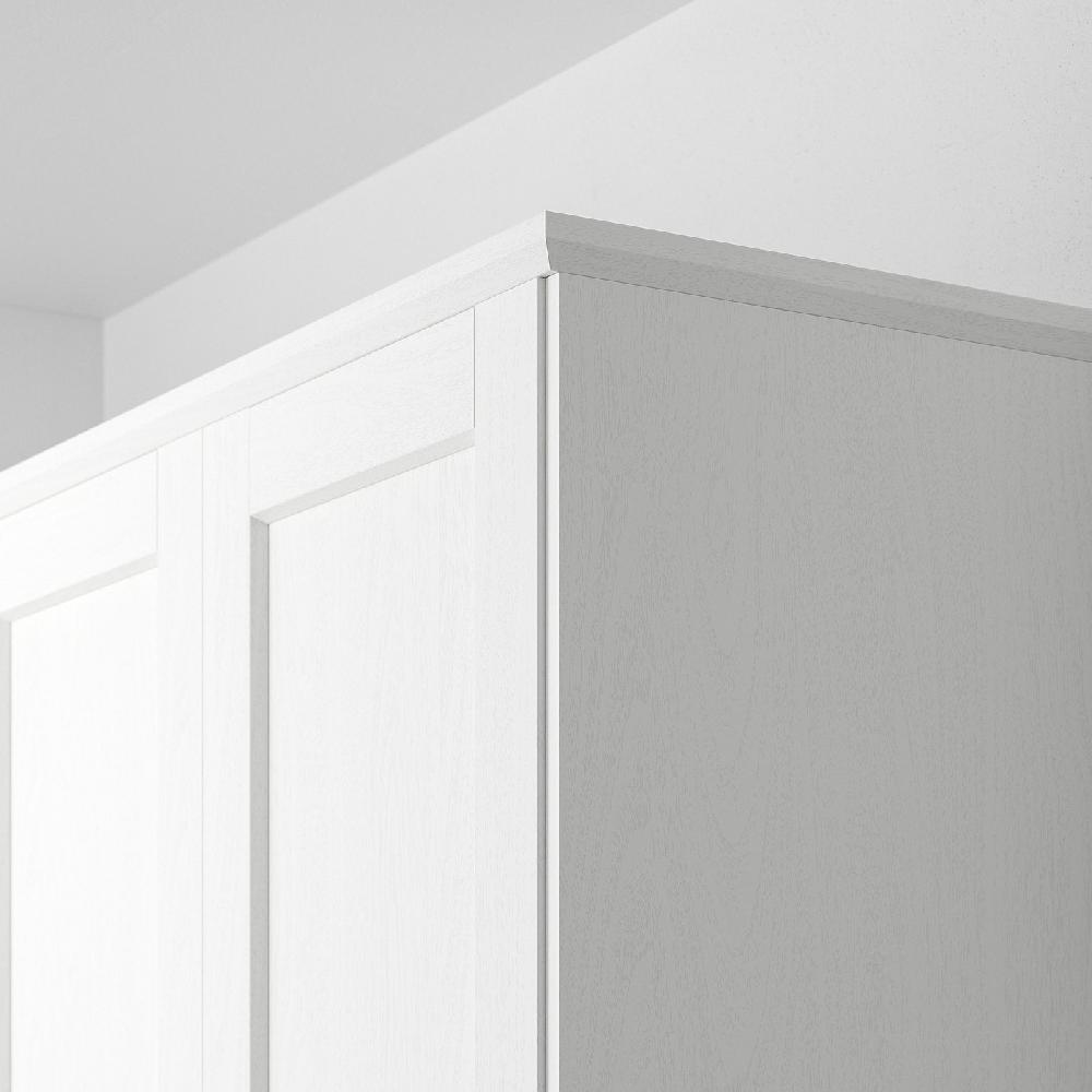 IKEA ENKÖPING Lista Sottopensile Bianco Effetto Legno 221 Cm