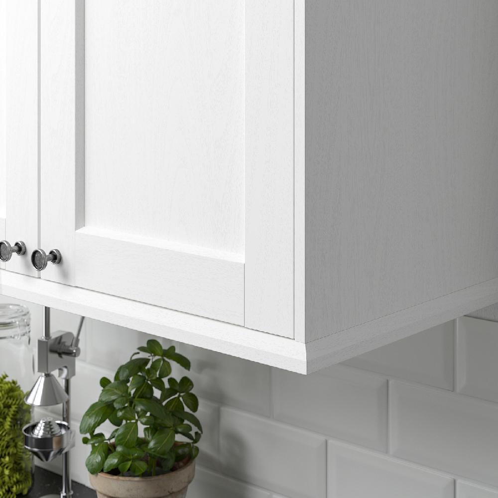 IKEA ENKÖPING Lista Sottopensile Bianco Effetto Legno 221 Cm