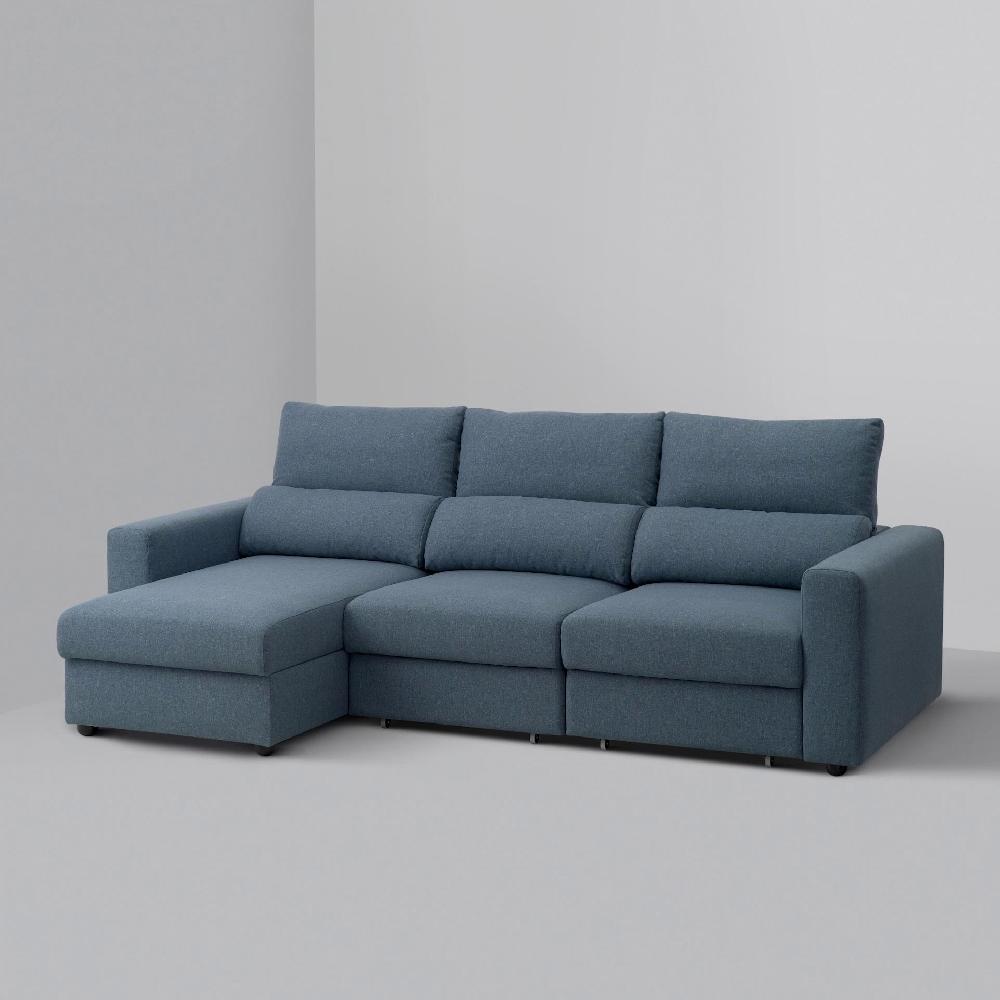 IKEA ESKILSTUNA Divano A 3 Posti Con Chaise-longue Hillared Antracite