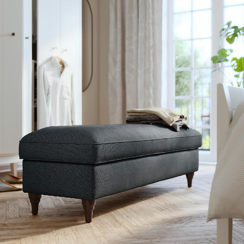 IKEA ESSEBODA Panca Con Contenitore Knäbäck Antracite/marrone