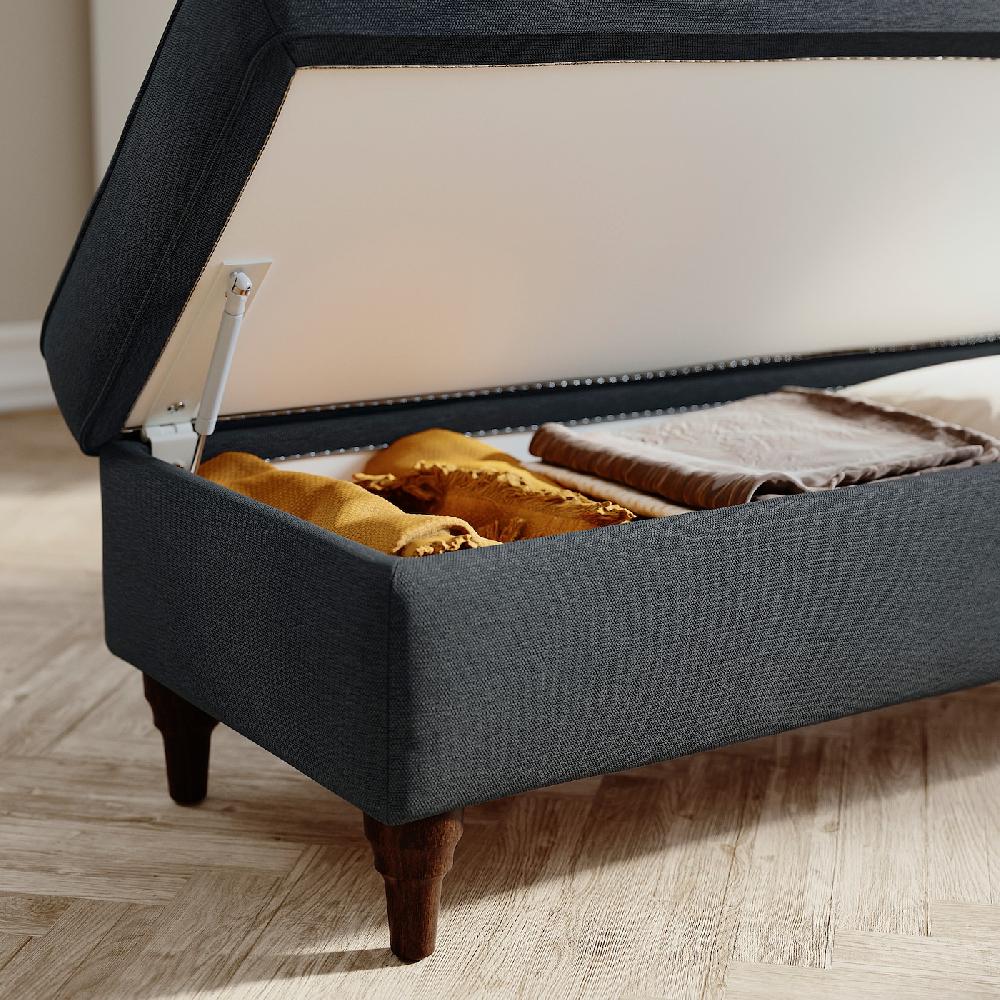 IKEA ESSEBODA Panca Con Contenitore Knäbäck Antracite/marrone