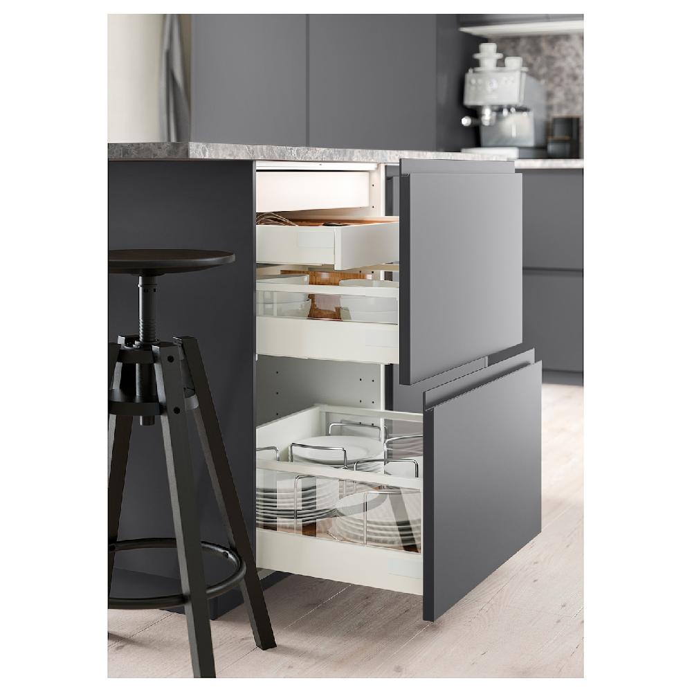 IKEA EXCEPTIONELL Cassetto Basso Apertura A Pressione Bianco 60x60 Cm
