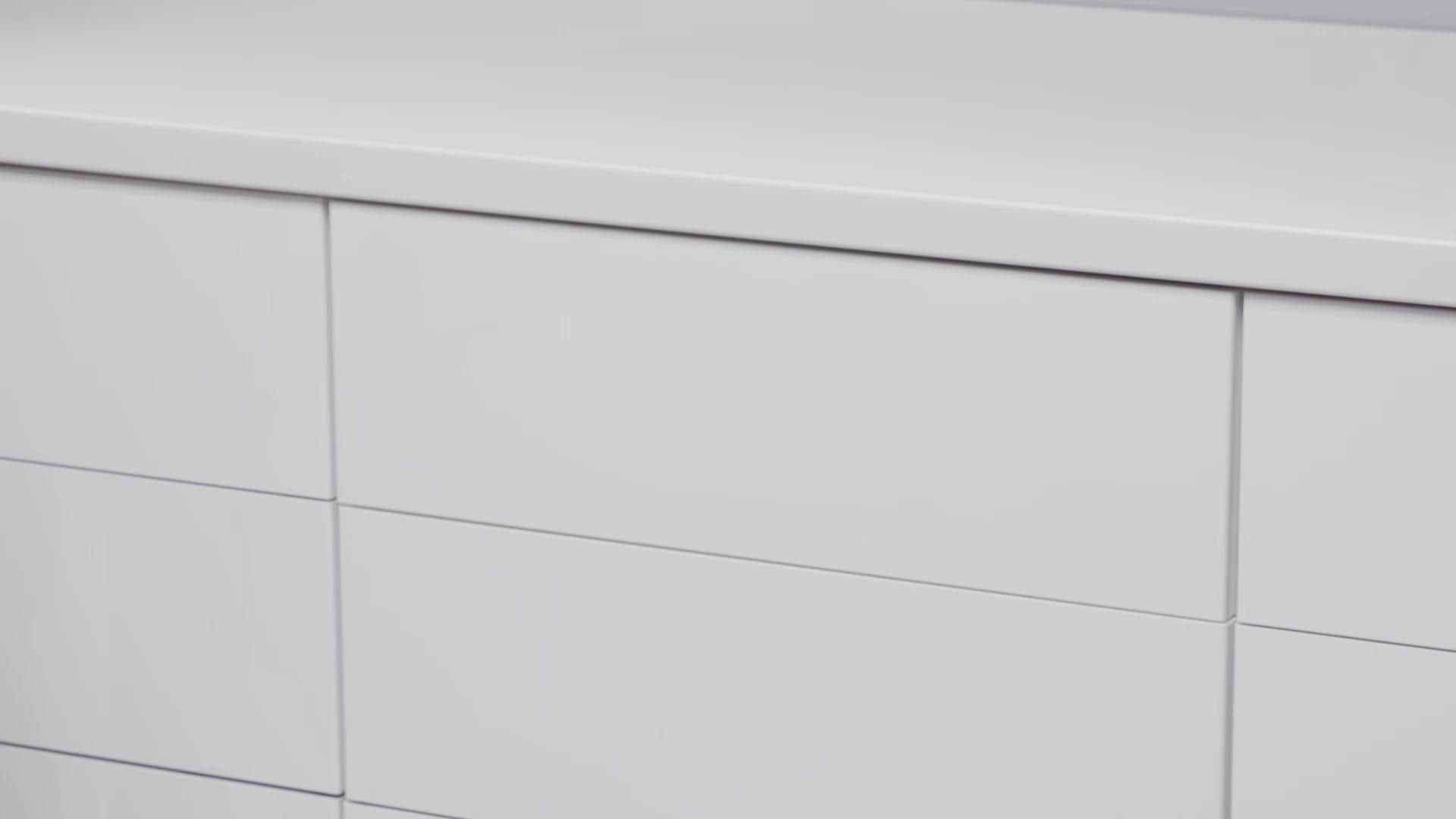 IKEA EXCEPTIONELL Cassetto Medio Apertura A Pressione Bianco 40x37 Cm