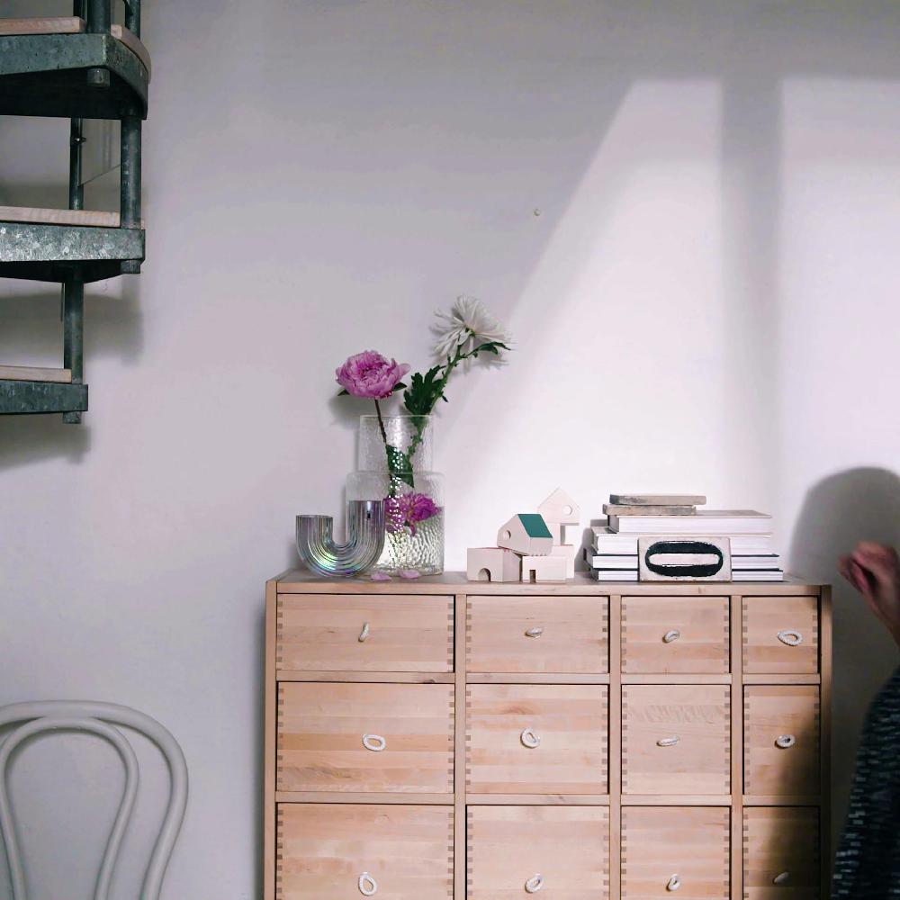 IKEA FÄLTLÖNN Set Di 3 Casette Decorative Legno Massiccio/multicolore