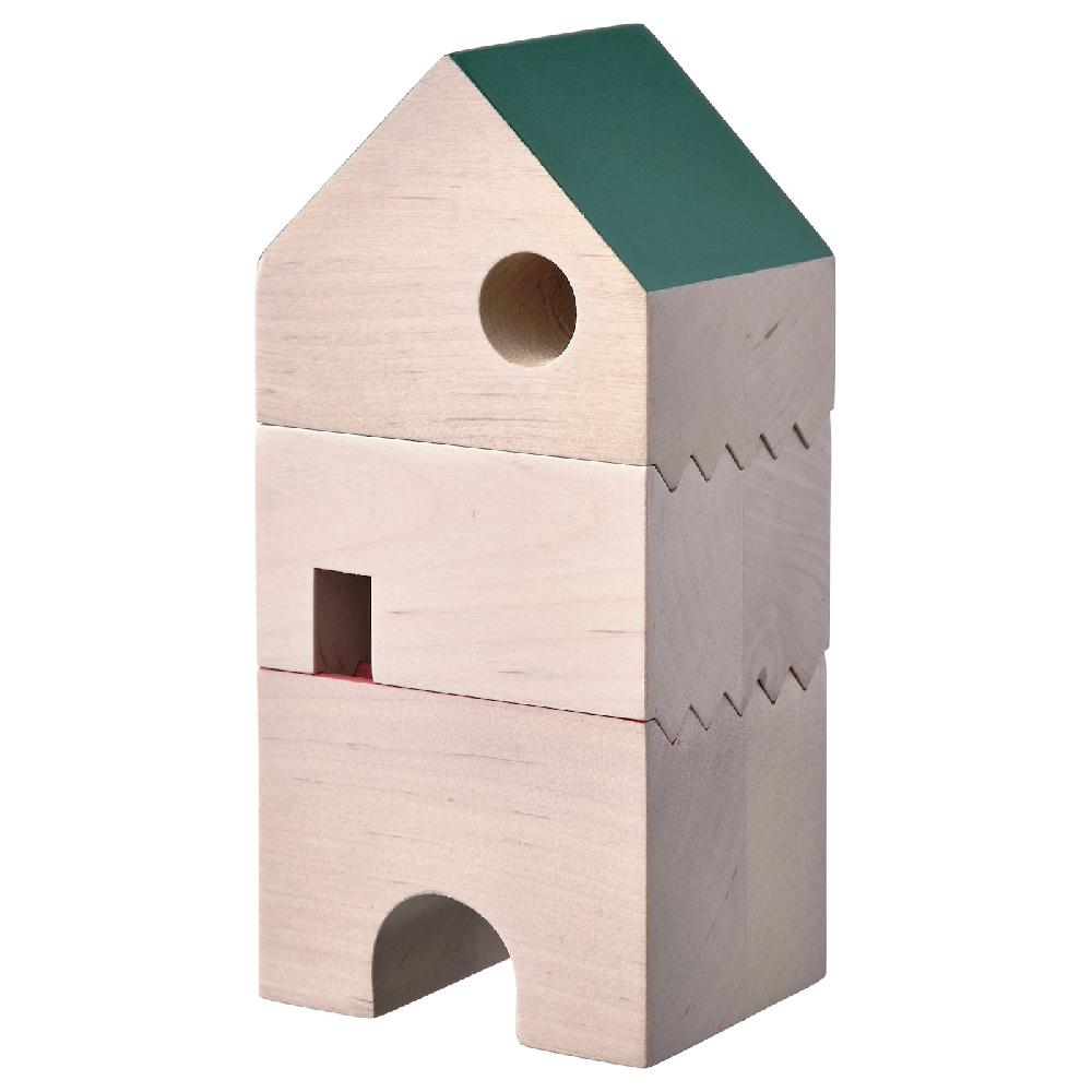 IKEA FÄLTLÖNN Set di 3 casette decorative legno massiccio/multicolore