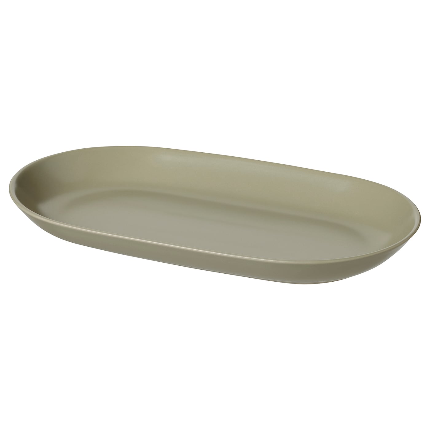 IKEA FÄRGKLAR Piatto da portata opaco verde 36x22 cm