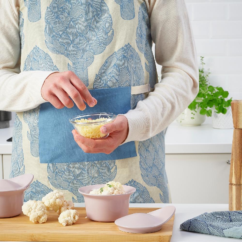 IKEA FÄRGKLAR Pirofila Con Coperchio Opaco Rosa Chiaro 0.2 L
