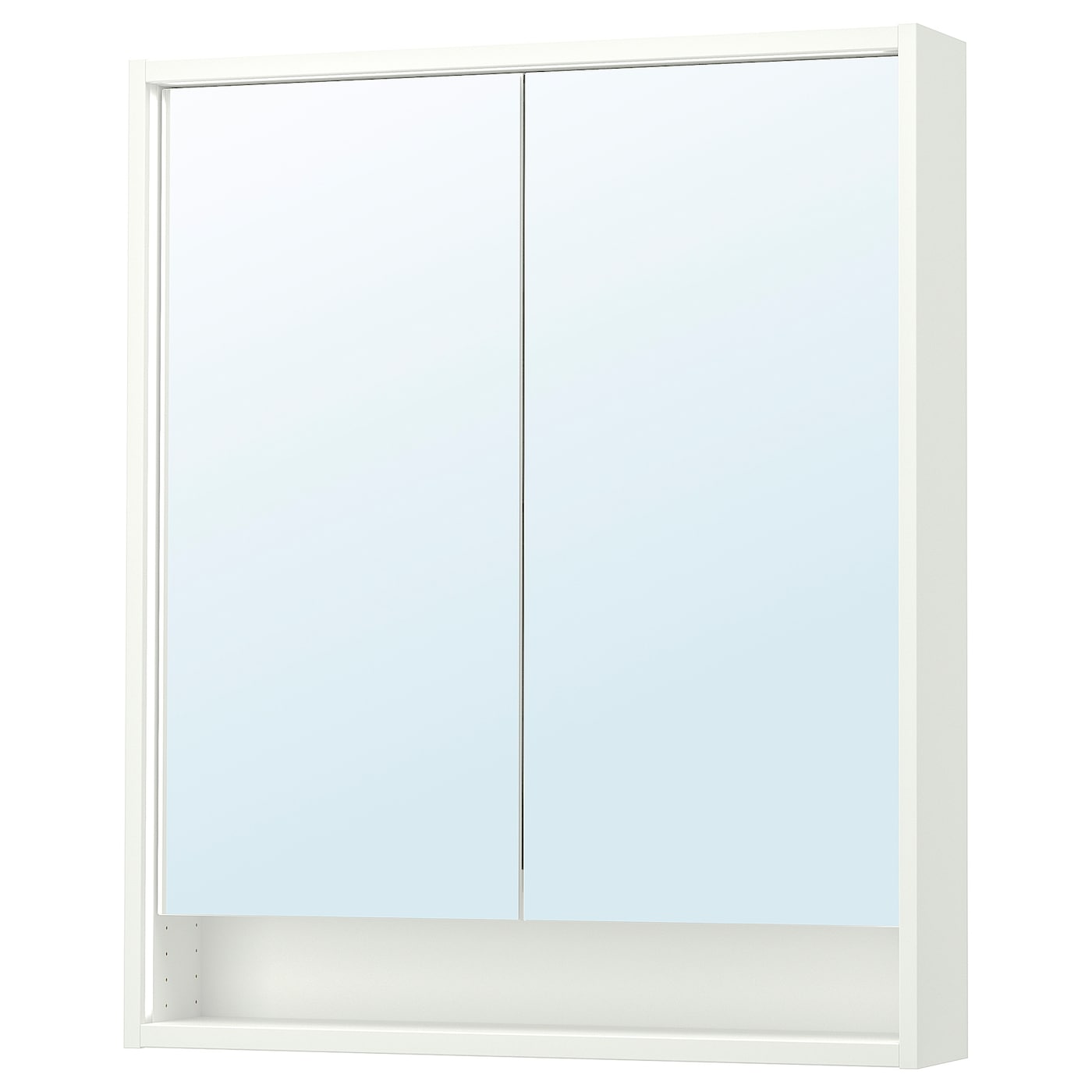 IKEA FAXÄLVEN Mobile specchio/illuminaz integrata bianco 80x15x95 cm