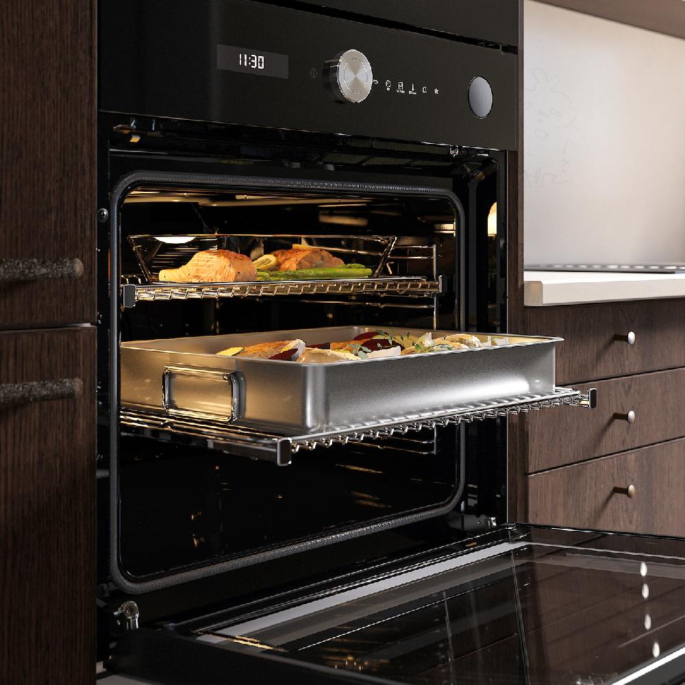 IKEA FINSMAKARE Forno Termoventil/pirolitico/vapore IKEA 700 Nero